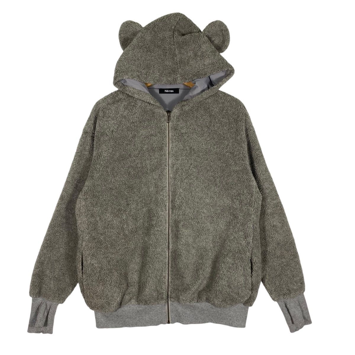 Issey Miyake × Ne-Net × Tsumori Chisato Vintage Issey Miyake Ne-Net Koala Bear Fleece Hoodie Size US M / EU 48-50 / 2 - 1 Thumbnail