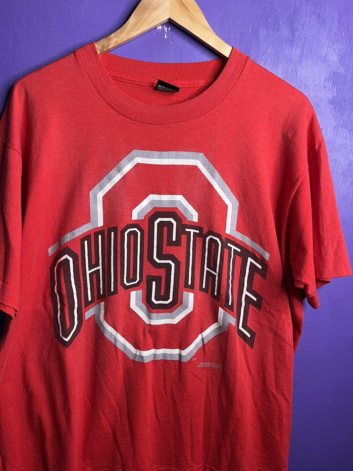 Vintage Vintage 90s Ohio state big logo t-shirt Size US XL / EU 56 / 4 - 3 Thumbnail