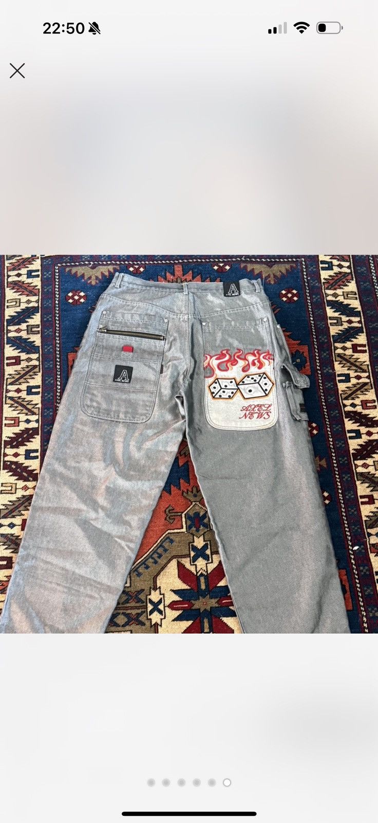 Other Axel News vintage cargo jeans Size US 34 / EU 50 - 6 Thumbnail
