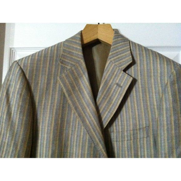 Other IBIZA MEN'S MULTICOLOR 52%LINEN 48%WOOL SPORT BLAZER 40R Size 40R - 1 Thumbnail