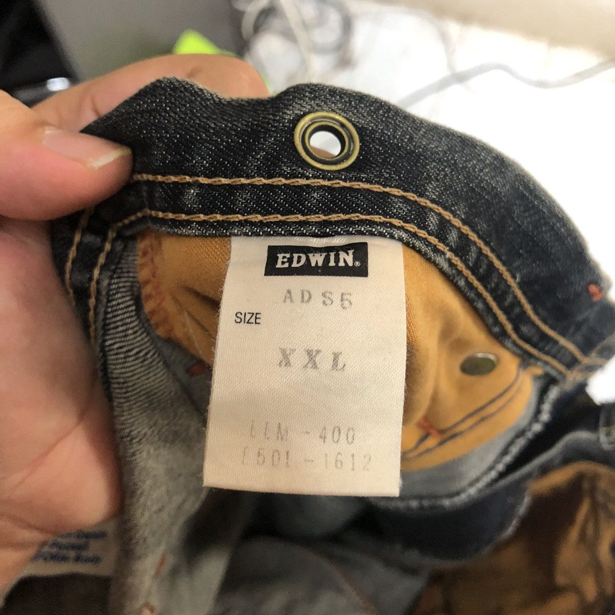 Edwin Edwin Black faded vintage Denim Pants #A1413 Size US 38 / EU 54 - 18 Thumbnail