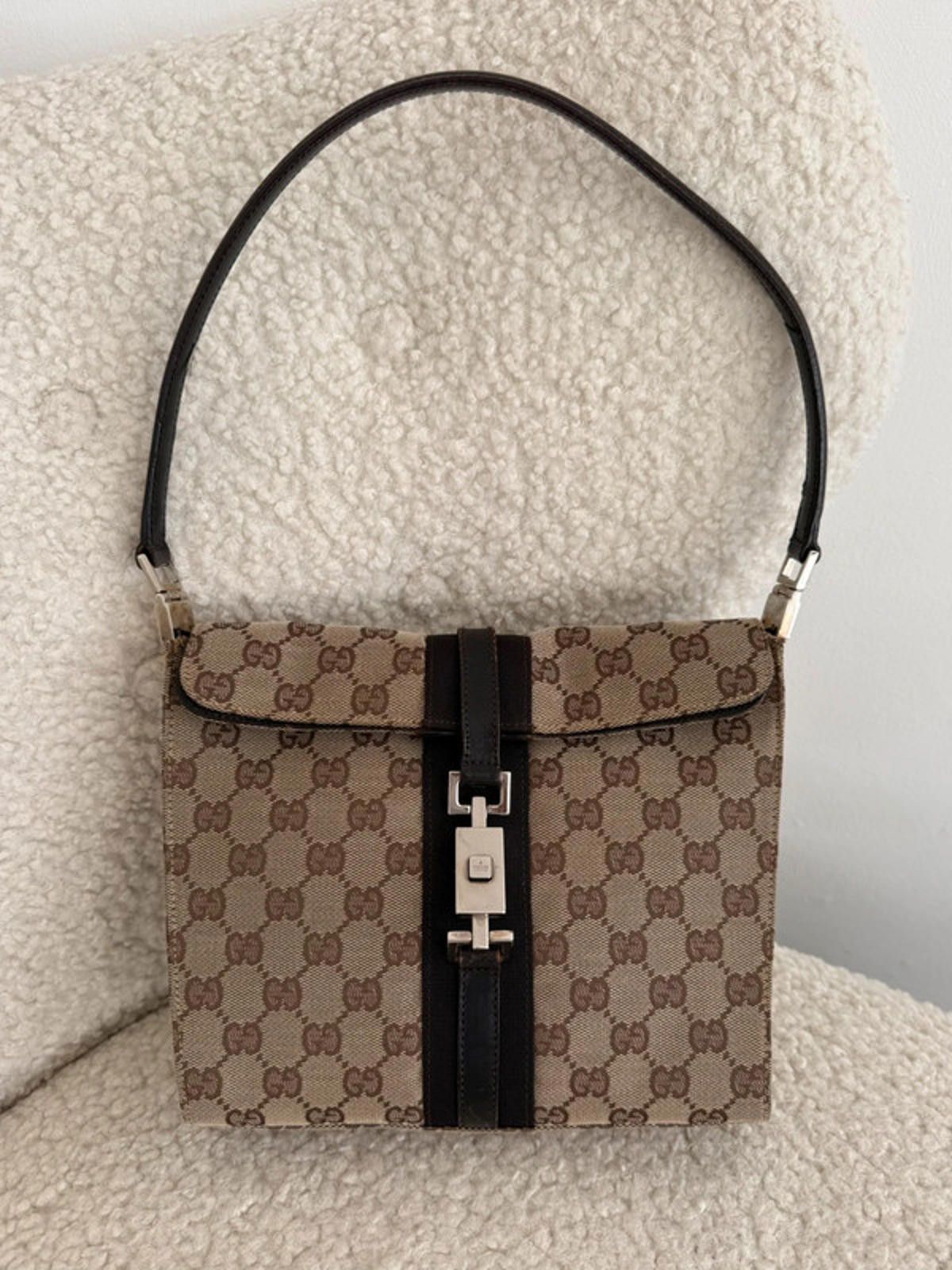 Gucci Gucci Jackie GG Canvas Shoulder Bag Size ONE SIZE - 3 Thumbnail