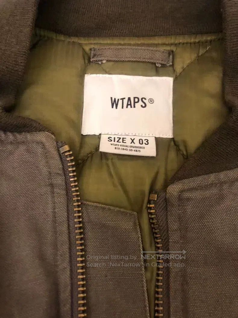 Wtaps Wtaps Military green cotton coat Size US L / EU 52-54 / 3 - 3 Thumbnail