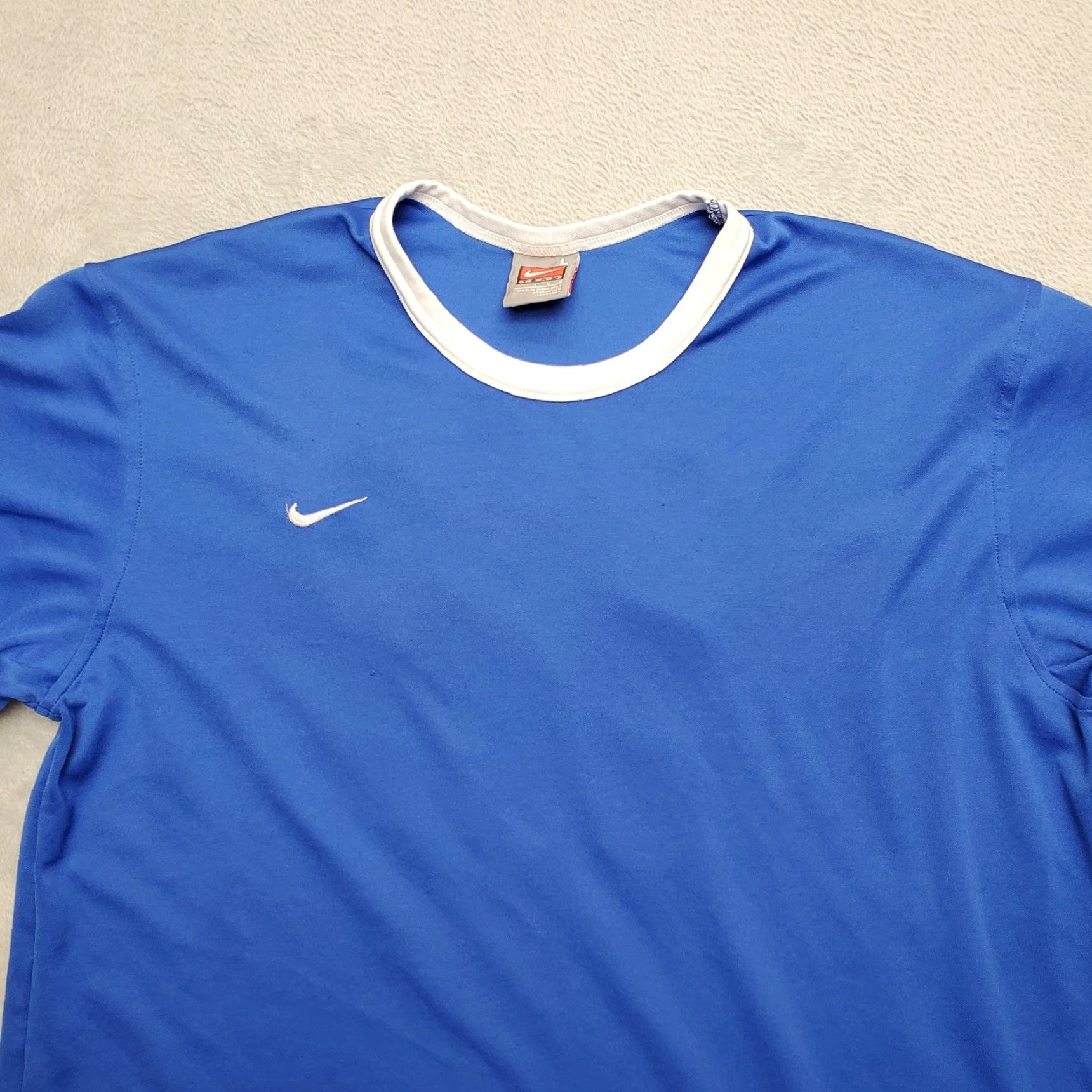 Nike VINTAGE Nike Shirt Mens XL Blue TEAM 100% Polyester Embroidered Swoosh Size US XL / EU 56 / 4 - 4 Thumbnail