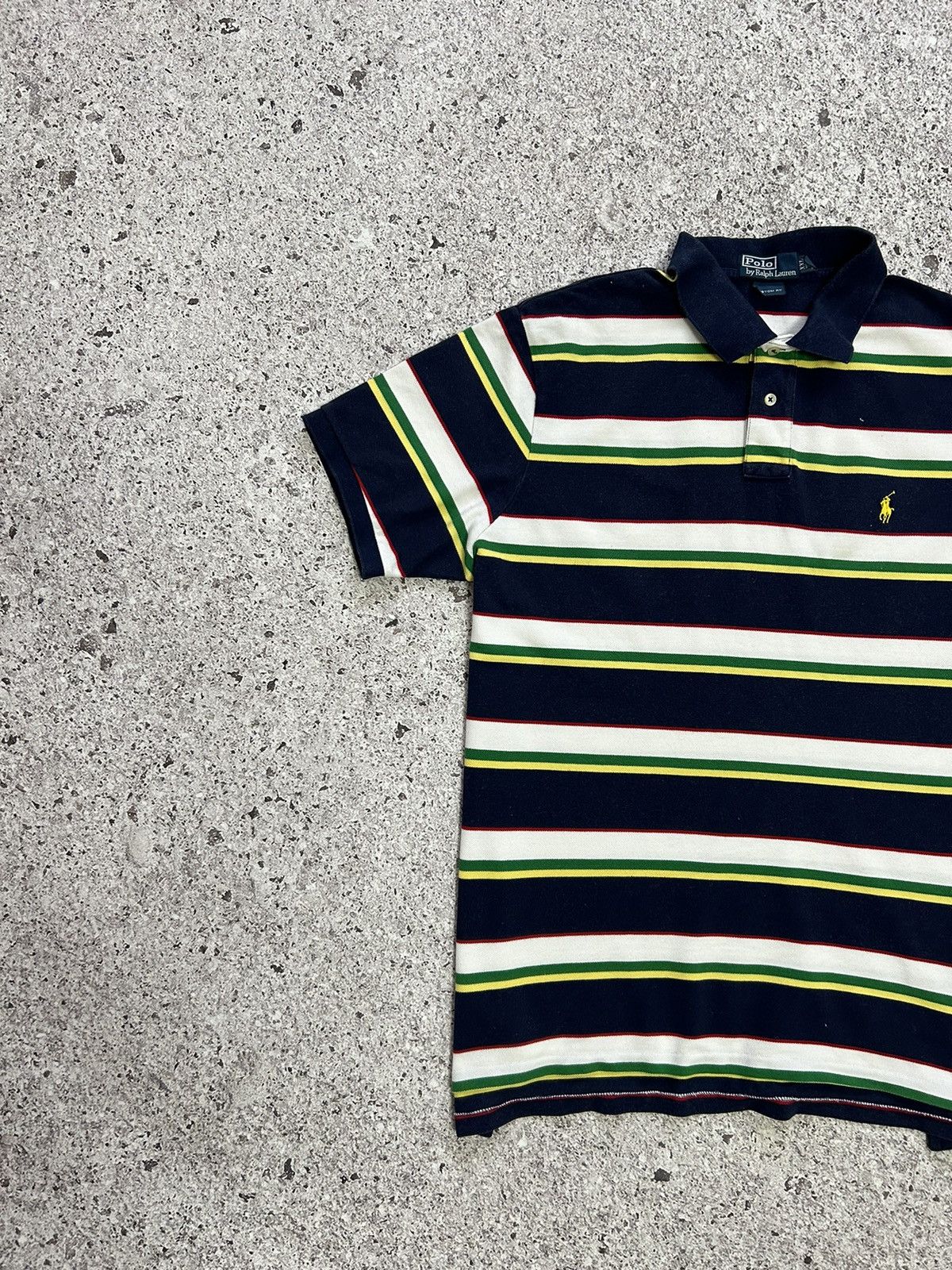 Polo Ralph Lauren × RRL Ralph Lauren × Rugby Ralph Lauren Vintage 90s Polo Ralph Lauren Classic Logo Polo T-Shirt Size US XXL / EU 58 / 5 - 2 Thumbnail