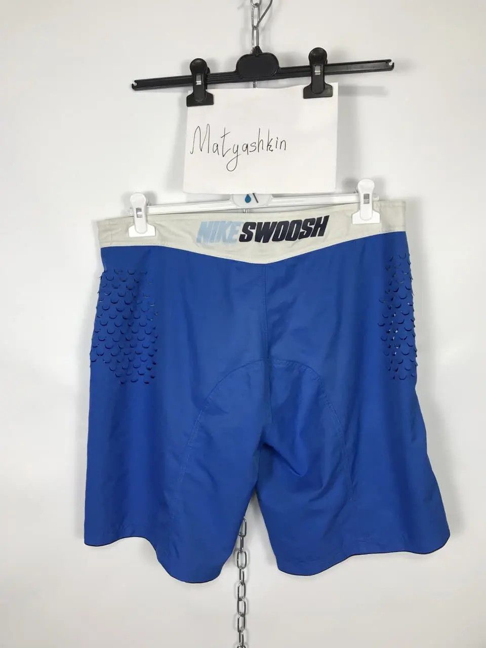 Nike × Vintage Nike swoosh Shorts size L Size US 33 - 2 Thumbnail