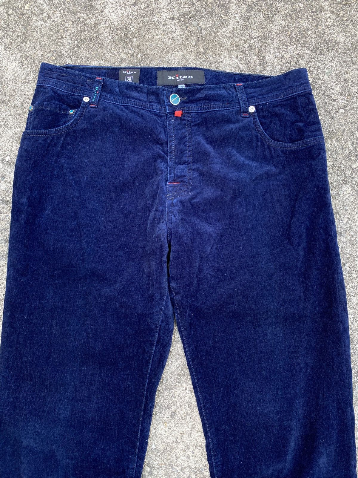 Kiton Kiton Napoli Italy Velvet Corduroy Pant Size US 33 - 4 Thumbnail