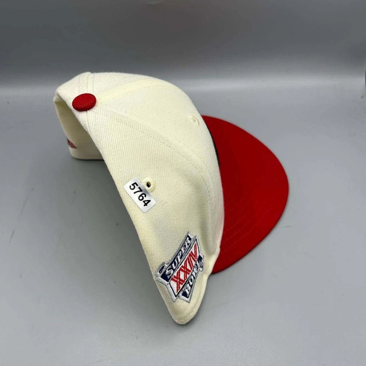 New Era San Francisco 49ers Hat Men 7 1/4 White Red NFL Fitted Cap Size ONE SIZE - 9 Thumbnail