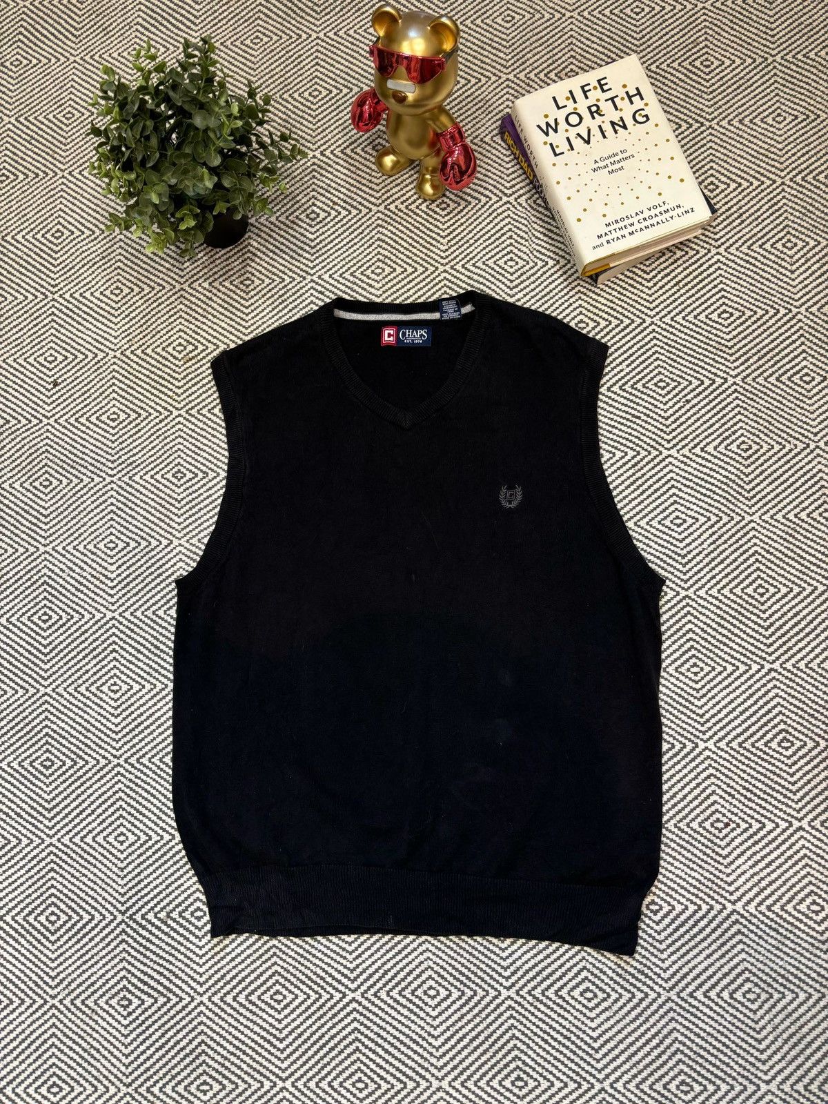 Chaps Ralph Lauren Chaps Ralph Lauren Knit Vest Size US L / EU 52-54 / 3 - 1 Thumbnail