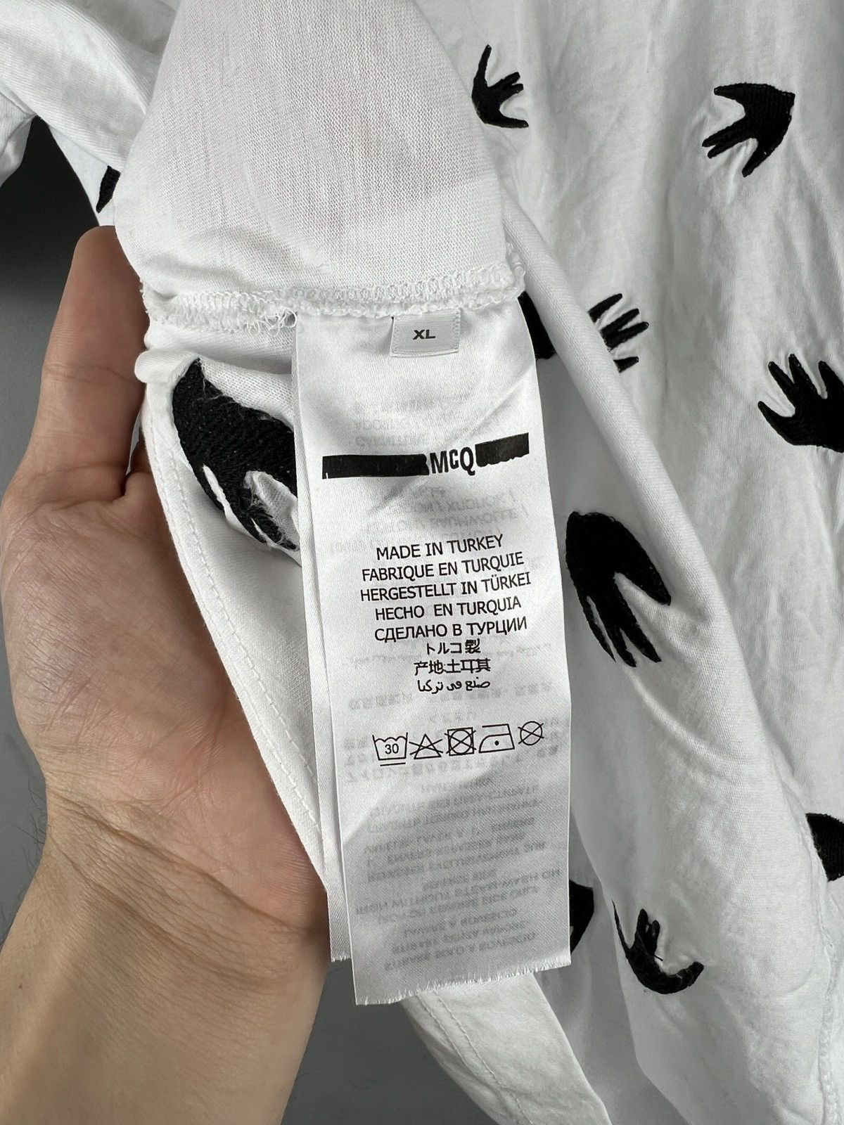 Alexander McQueen MCQ Multiple Birds t shirt Size US L / EU 52-54 / 3 - 8 Thumbnail