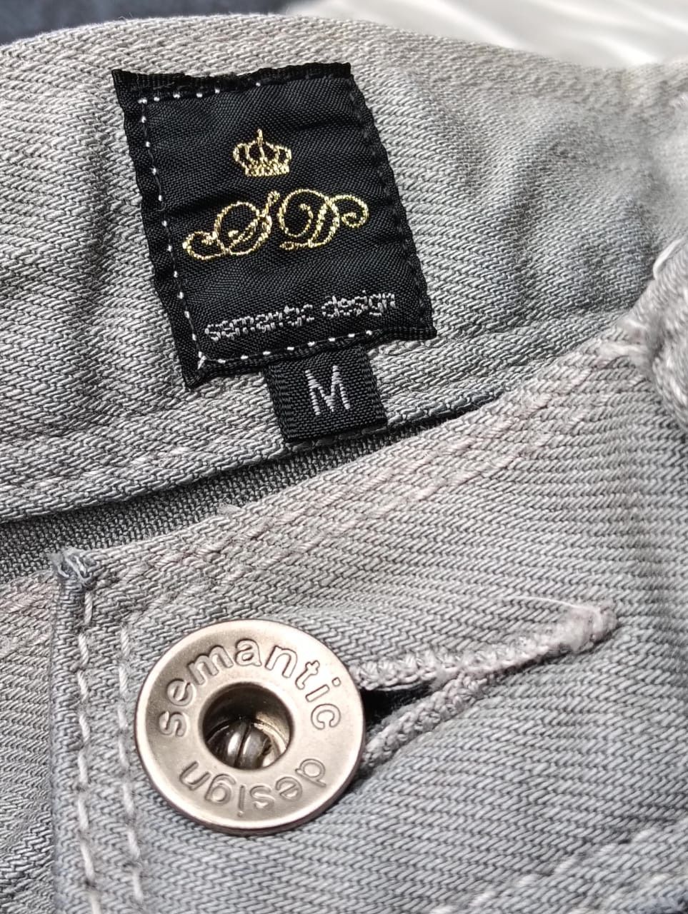 semanticdesign Hot🔥 Semantic Design Grey Distressed Wrinkle - Effect jeans Size US 29 - 3 Thumbnail