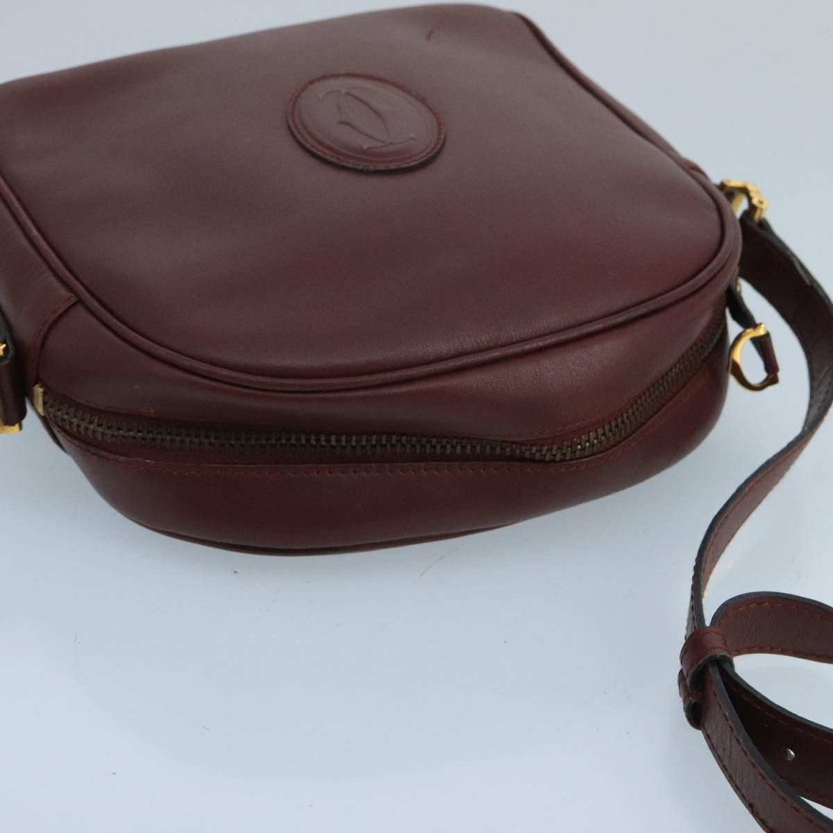 Cartier Cartier Shoulder Bag Leather Bordeaux Gold Size ONE SIZE - 6 Thumbnail