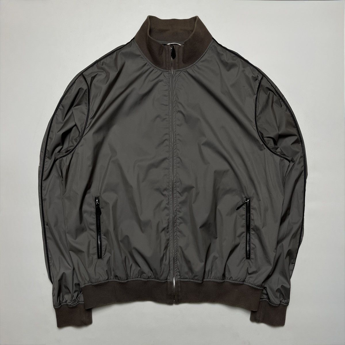 Hermes Hermes Leather Trim Zip-up Jacket Size US L / EU 52-54 / 3 - 1 Thumbnail