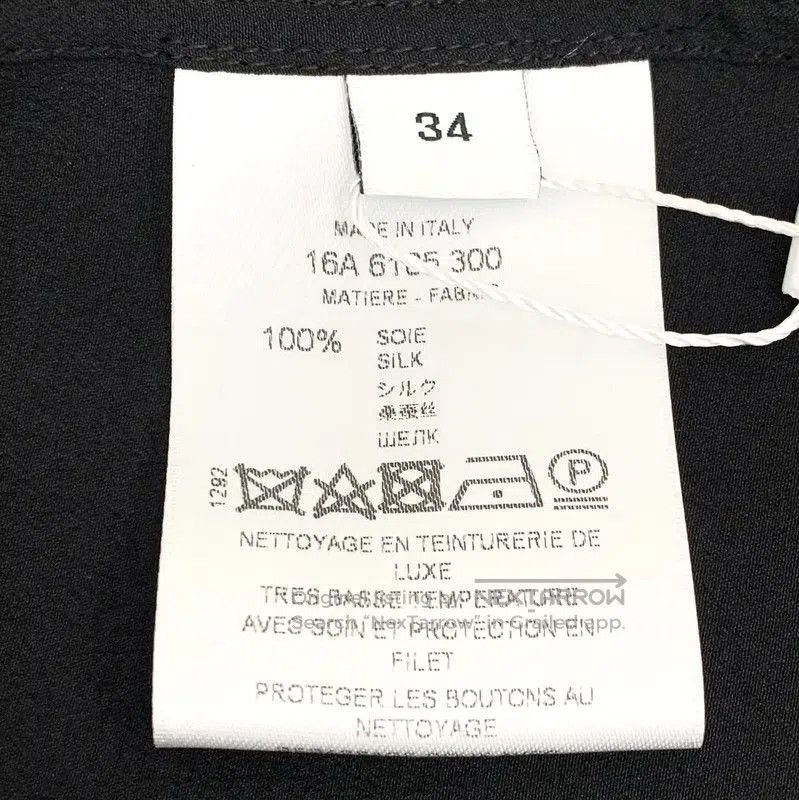 Givenchy Givenchy Black Silk Shirt with Red Collar . Size XXS / US 00 / IT 34 - 6 Thumbnail