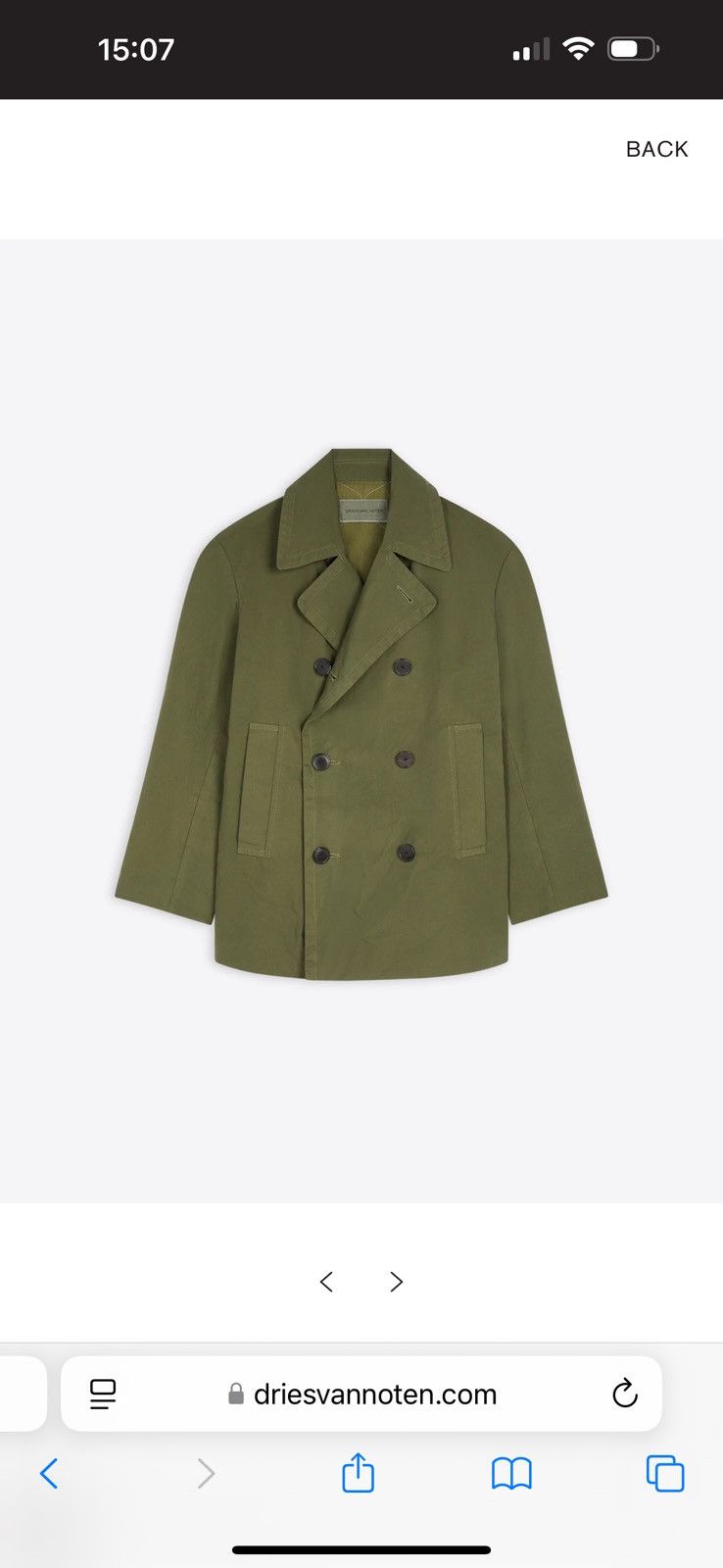 Dries Van Noten FW 24 25 double breasted coat new Size US L / EU 52-54 / 3 - 5 Thumbnail