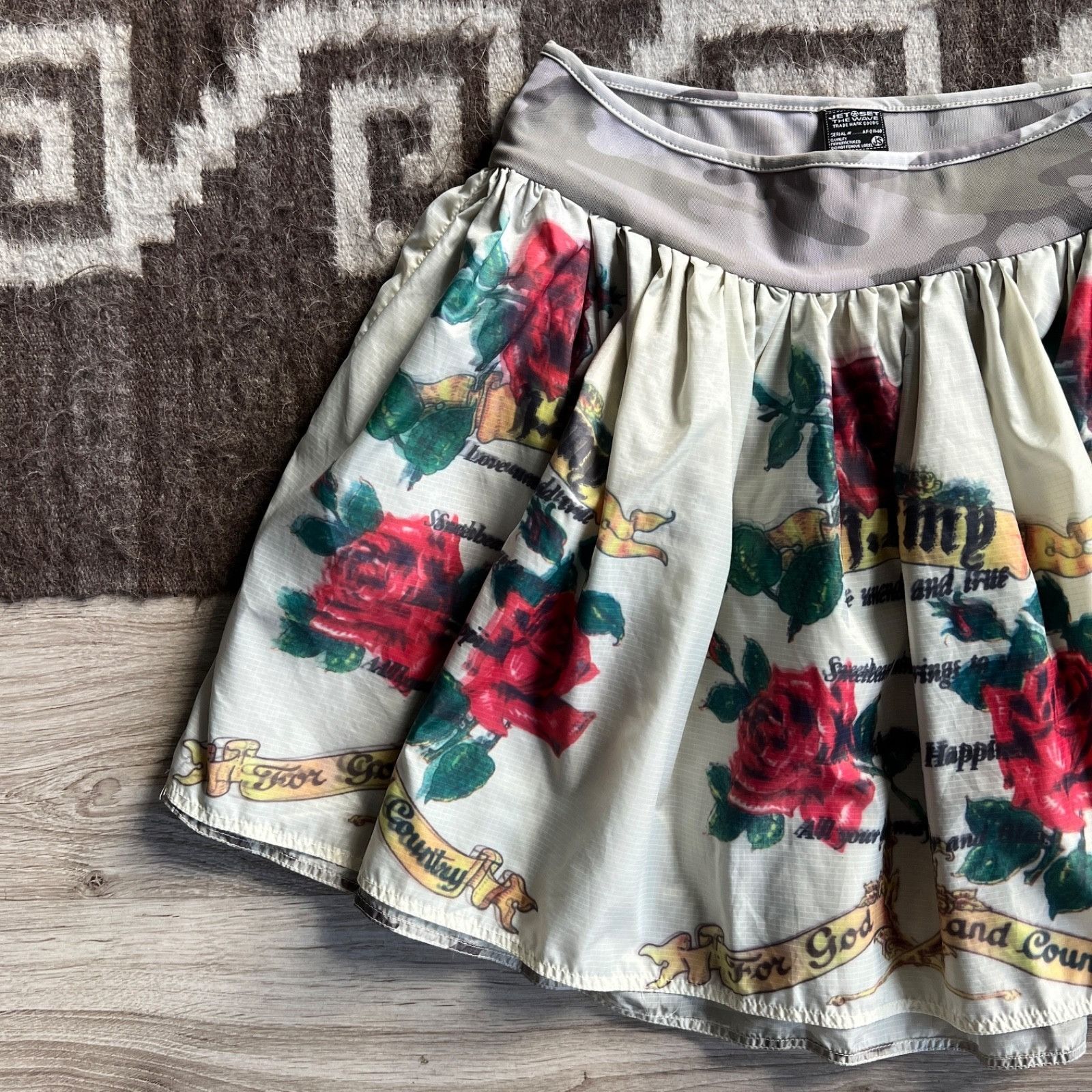 JET SET Jet Set The Wave Made in Italy Floral Rose Print 9516AC Size 28" / US 6 / IT 42 - 2 Thumbnail