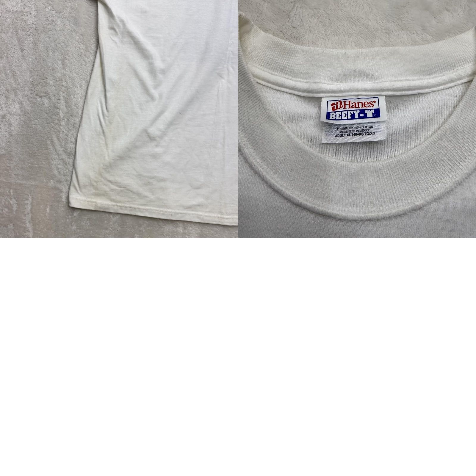 Hanes VINTAGE Blue Man Group Shirt Mens XL White Hanes Beefy-T Graphic Stilts Artwork Size US XL / EU 56 / 4 - 10 Thumbnail