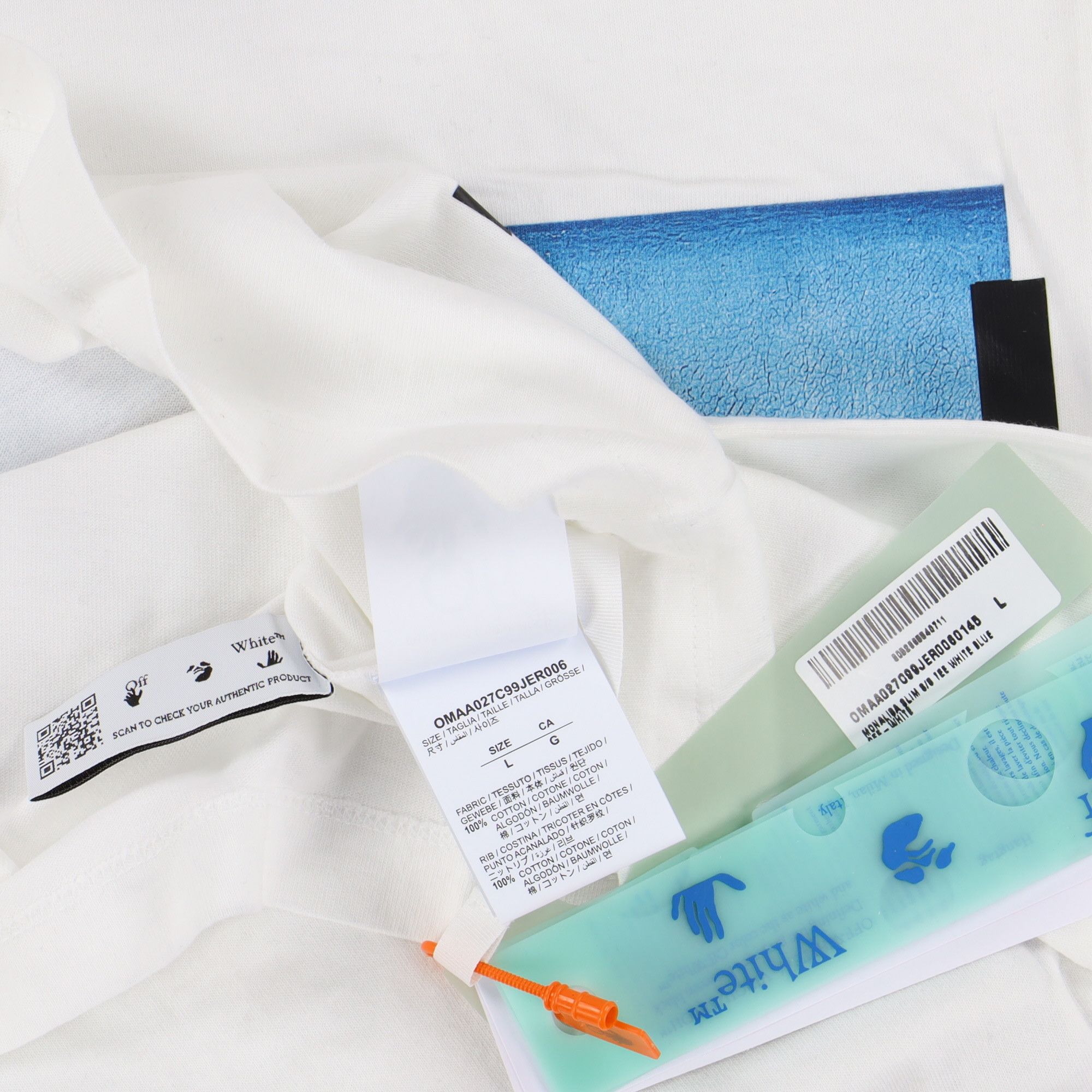 Off-White White Mona Lisa Logo T-shirt Size L / US 10 / IT 46 - 5 Thumbnail