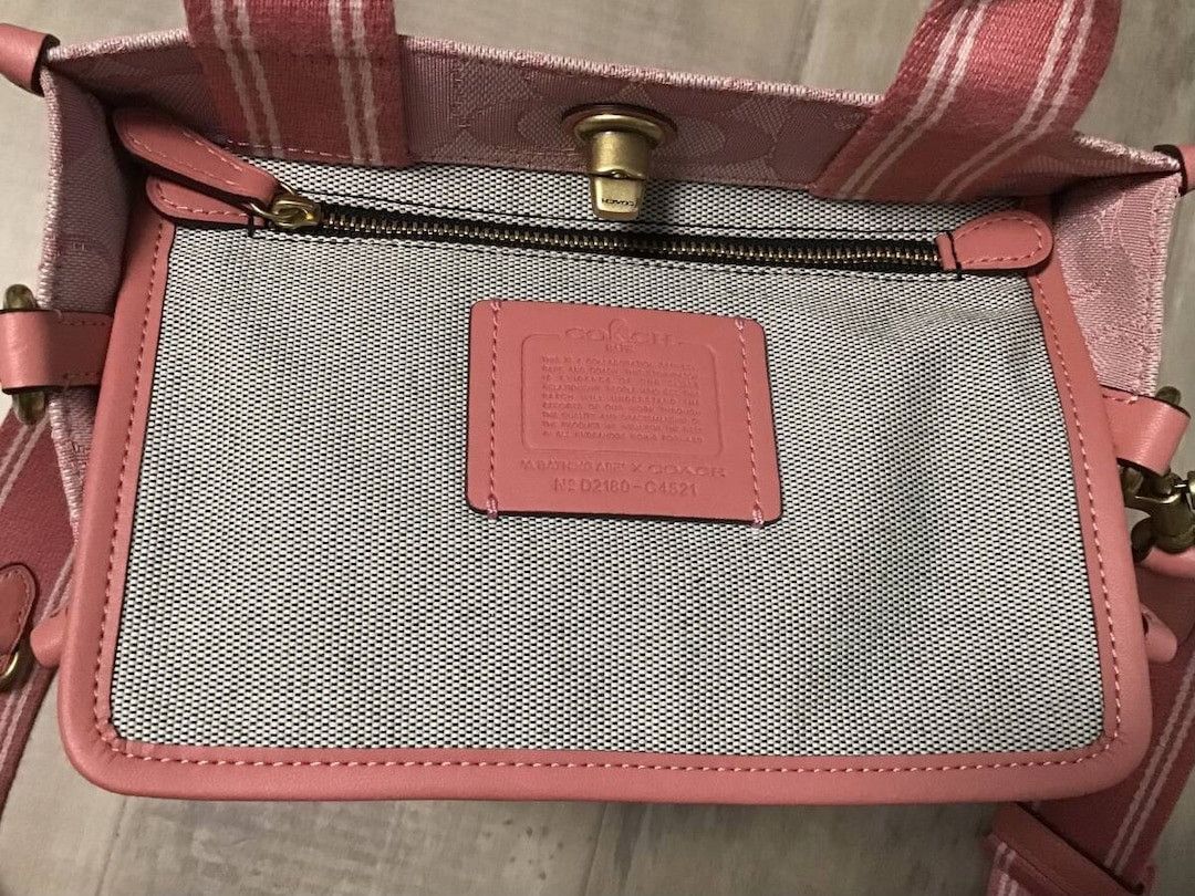 Bape × Coach COACH × BAPE CANVAS Shoulder Tote Bag a bathing ape Pink Size ONE SIZE - 6 Thumbnail