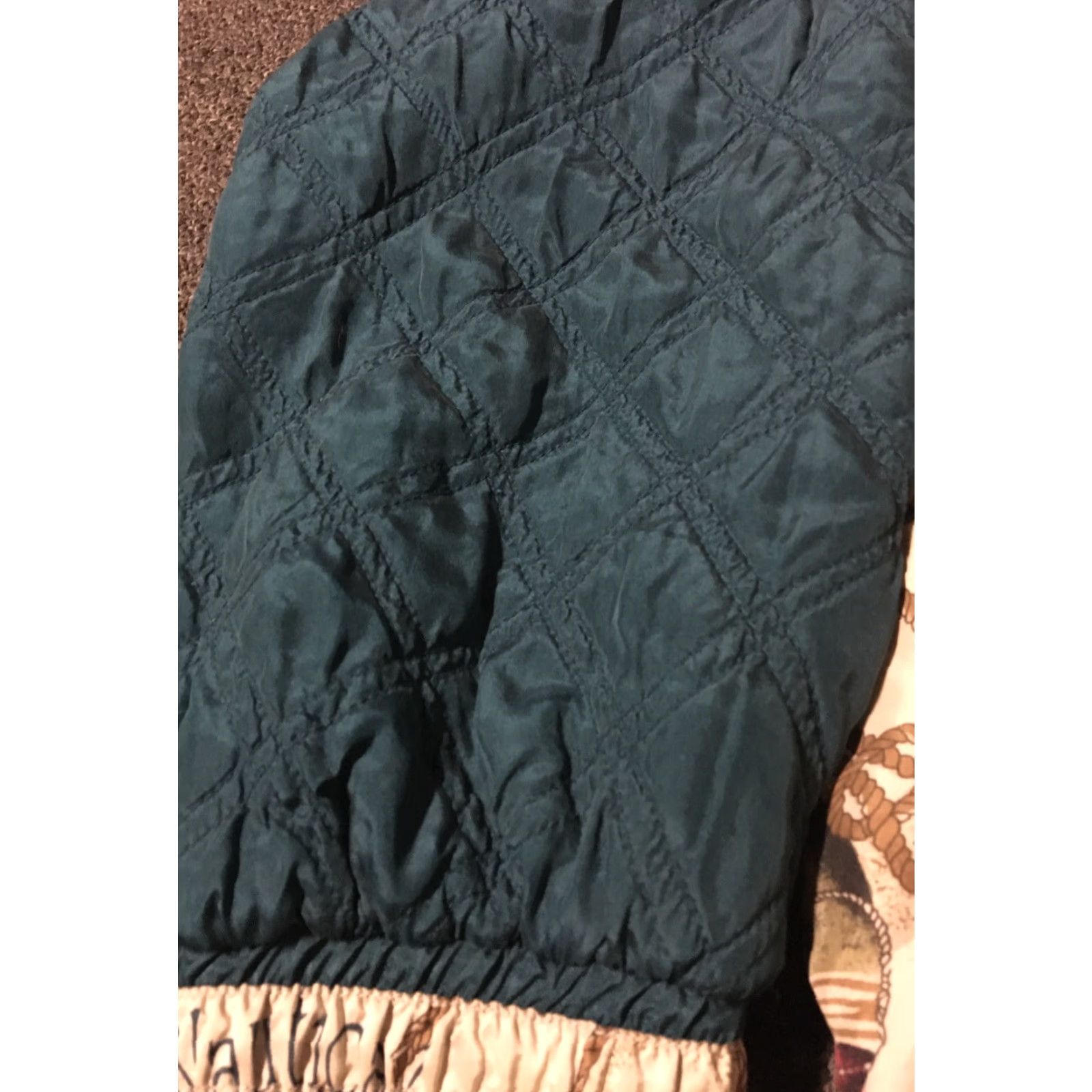 Vintage Vtg 80s Nautical Silk Bomber Jacket L Green Lavon Sailing Boat Flag Hip Hop Vaporwave Womens Crewneck? Size L / US 10 / IT 46 - 5 Thumbnail