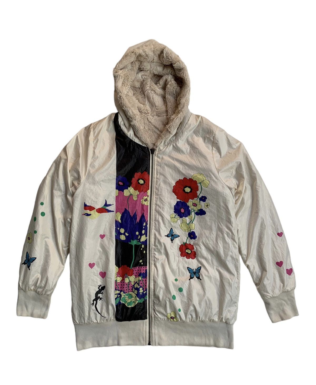 image of Beauty Beast x If Six Was Nine Japan-Scolar Reversible Faux Fur Ifsixwasnine Lgb Style in Cream (Si