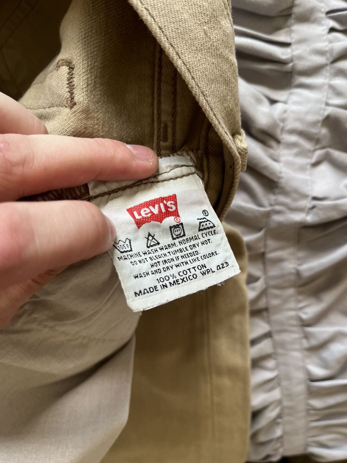 Levi's Vintage Clothing Levi’s 501 Vintage Khaki Denim Rare Faded Jeans Archive Size US 32 / EU 48 - 12 Thumbnail