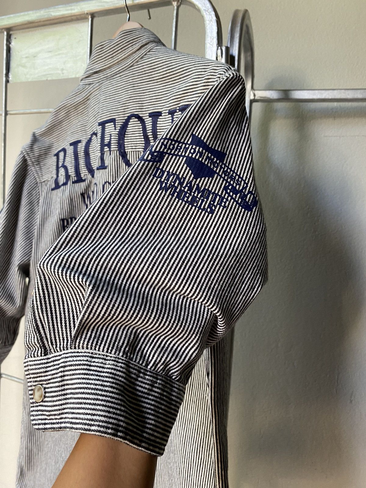 Norton Norton stripped embroidery shirt Size US M / EU 48-50 / 2 - 16 Thumbnail