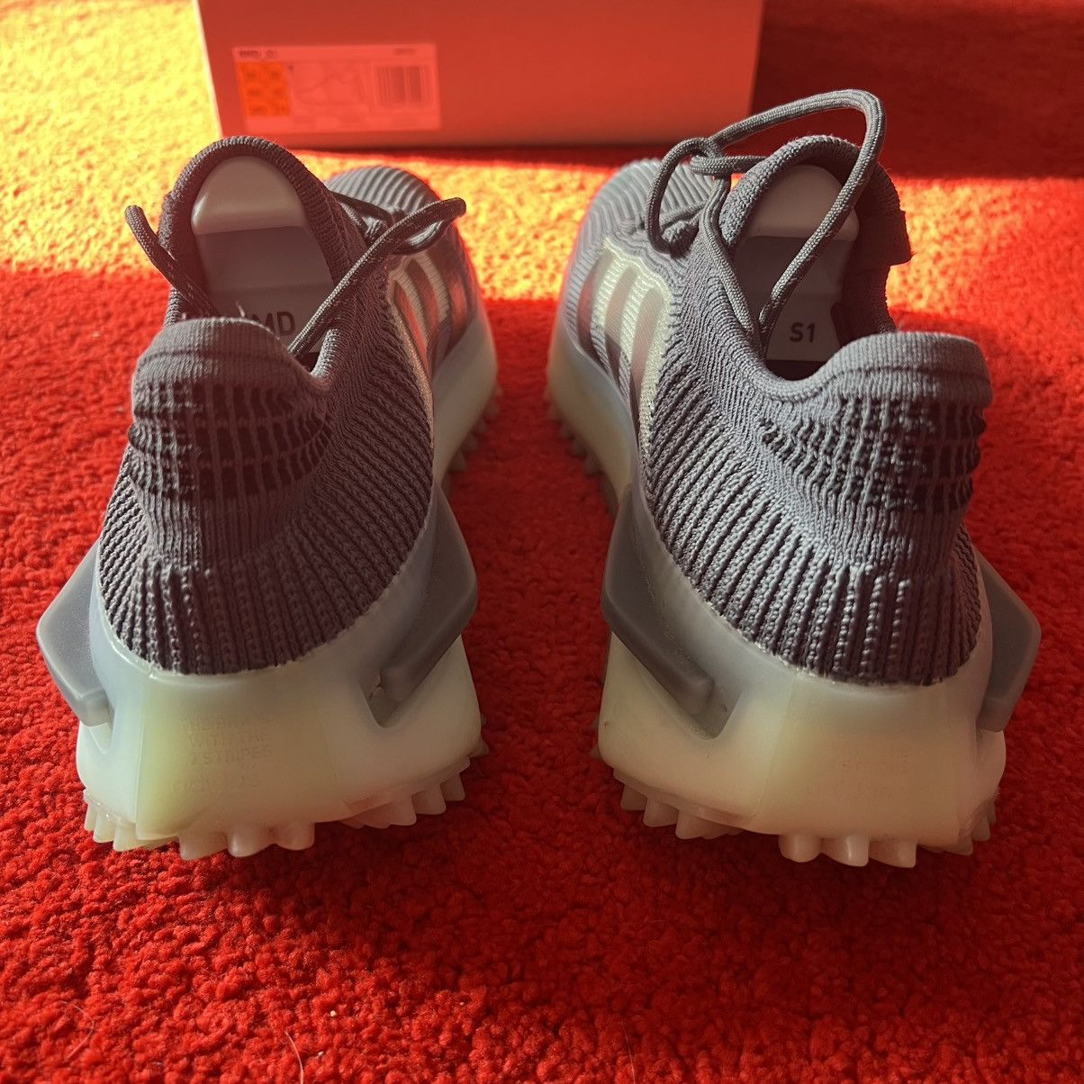 Adidas NMD S1 Grey Green Glow Size US 10.5 / EU 43-44 - 5 Thumbnail