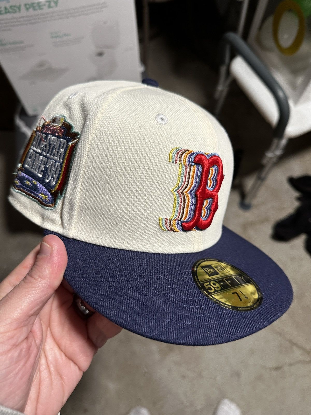 image of Myfitteds Boston Red Sox Necco 2.0 1/4 Ds in Beige, Men's