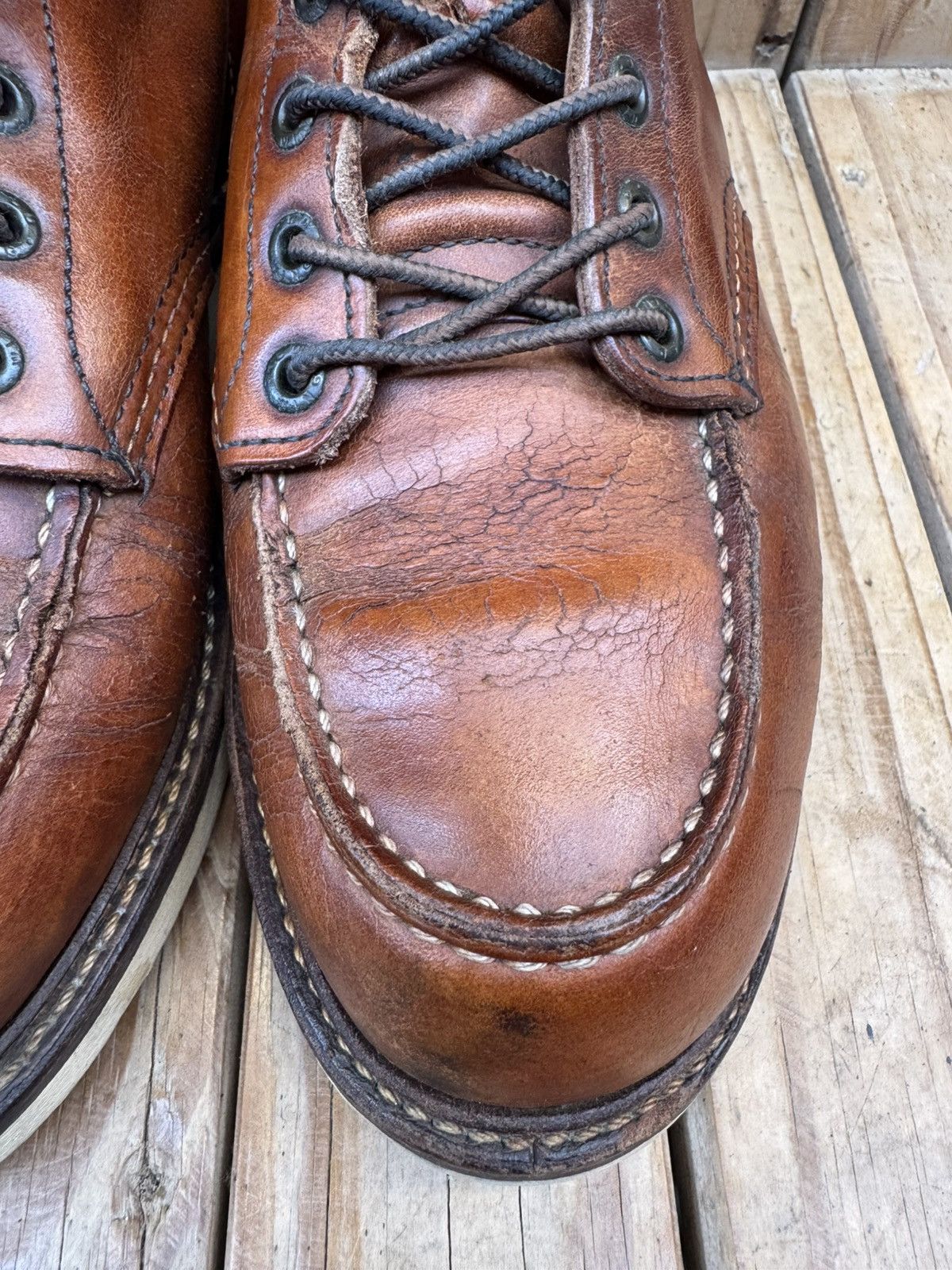 Red Wing Red Wing 1907 Copper Rough Brown Boots US 8 D |UK 7 | EUR 41 Size US 8 / EU 41 - 5 Thumbnail