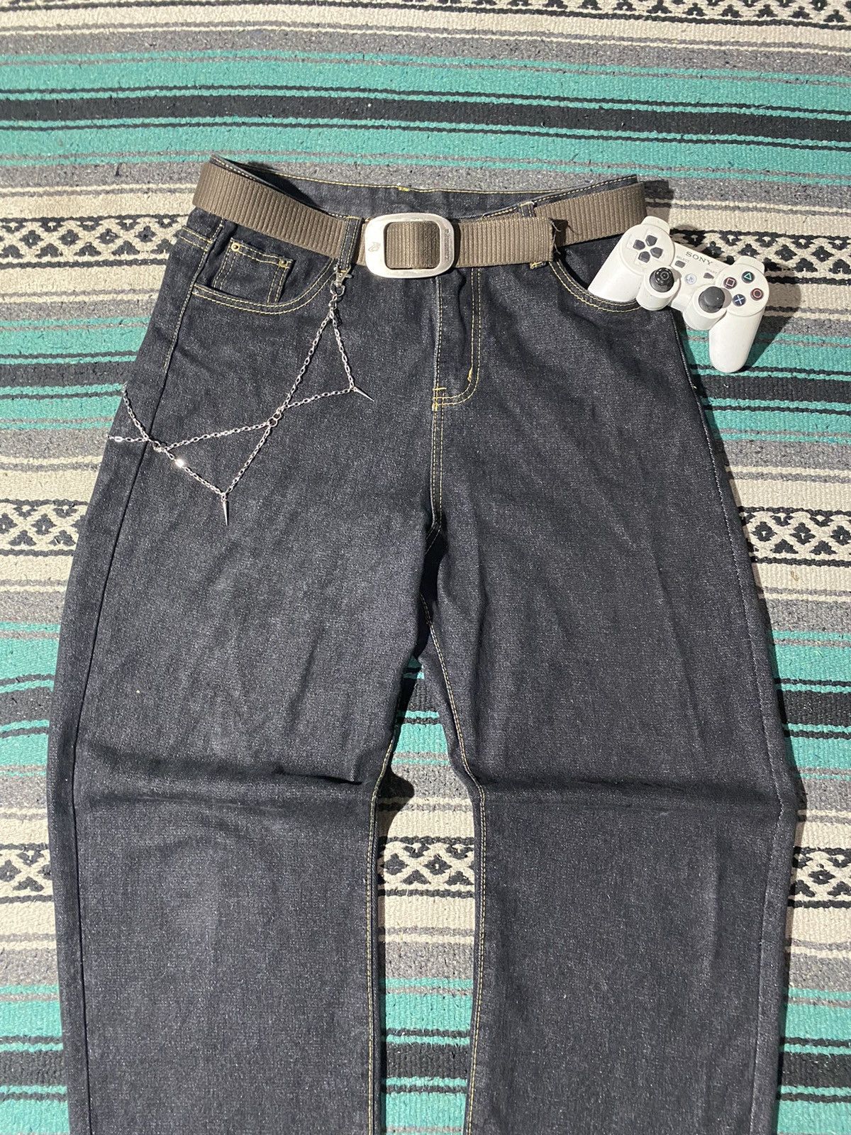 If Six Was Nine × Japanese Brand × Le Grande Bleu (L.G.B.) 2000s Unknown - Denim Baggy Jeans Size US 32 / EU 48 - 2 Thumbnail