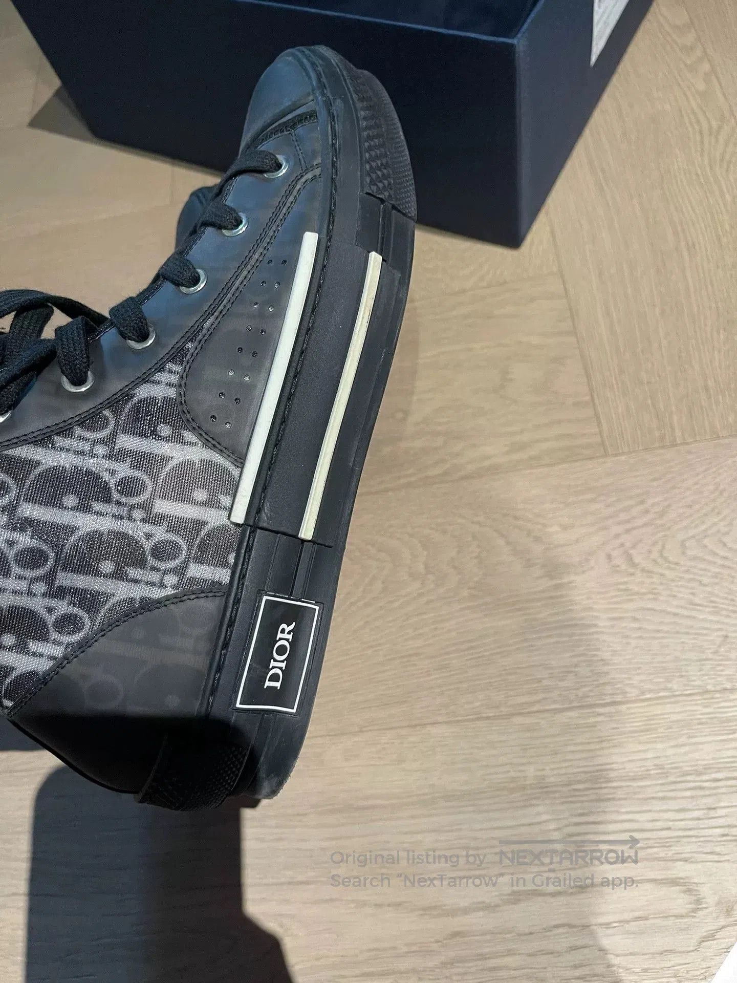Dior dior b23 black high-top sneakers. Size US 10.5 / EU 43-44 - 5 Thumbnail
