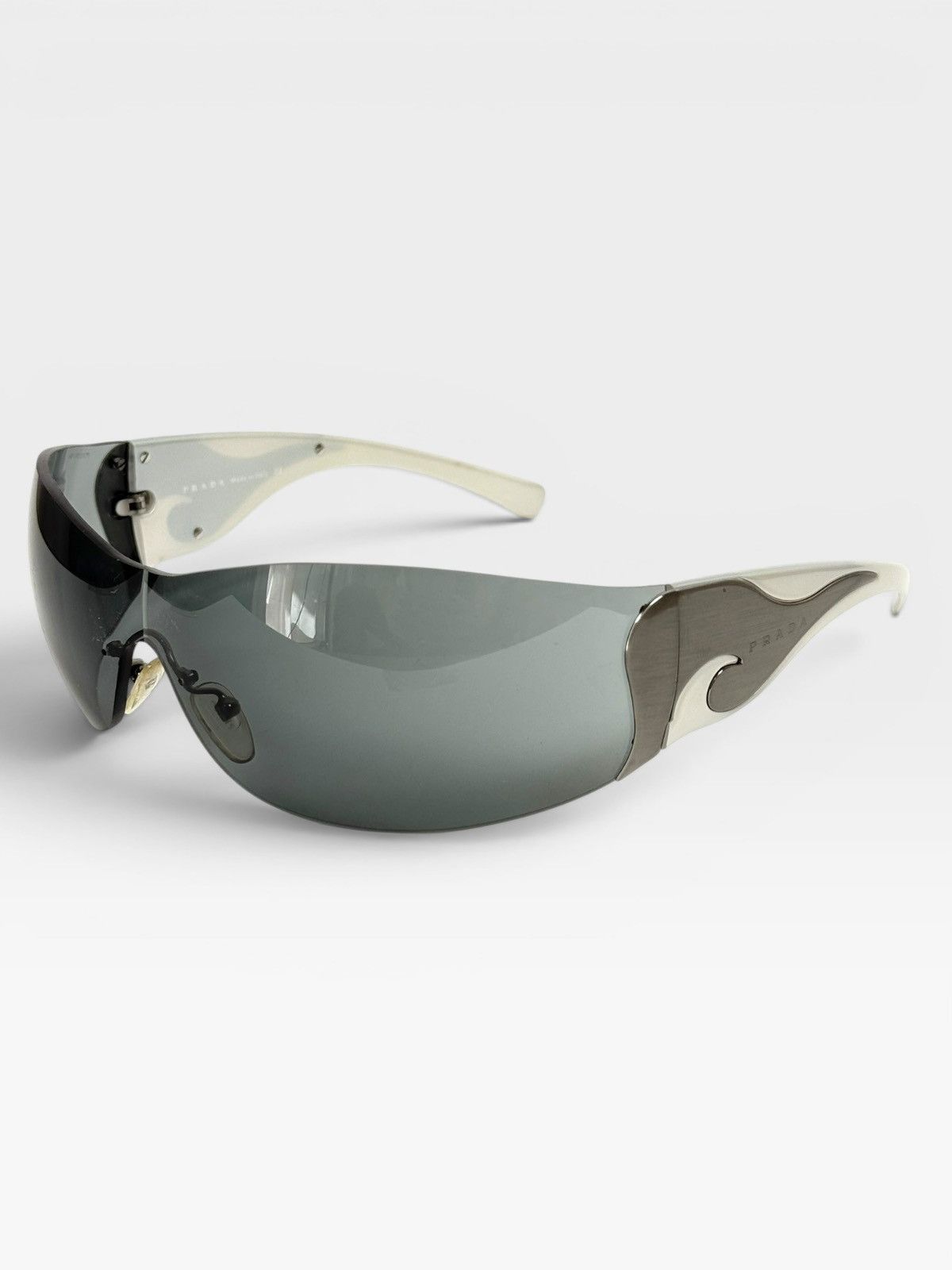 Prada Y2K PRADA CHROME WAVE SUNGLASSES Size ONE SIZE - 1 Thumbnail