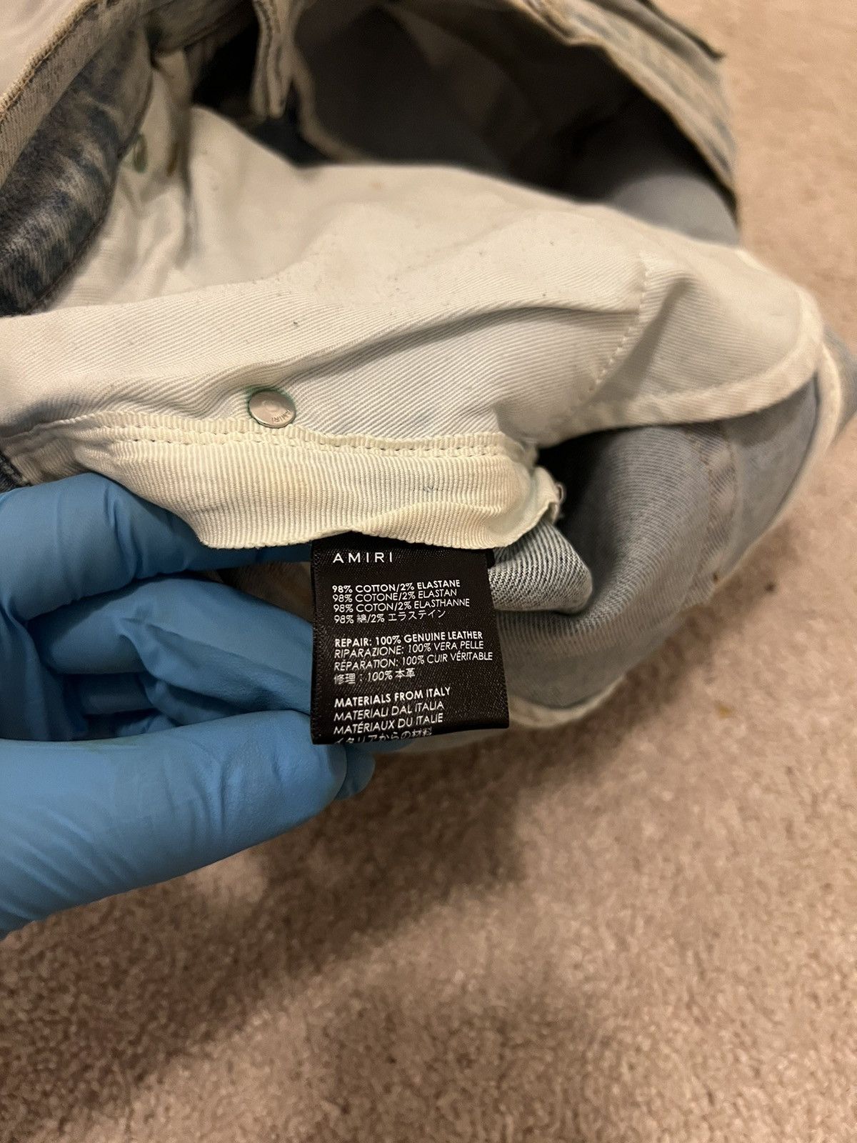 Amiri Amiri MX1 Suede Nude Size US 33 - 12 Thumbnail