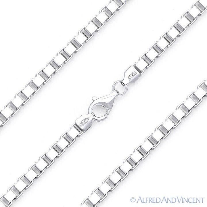 Other 4mm Classic Box Link Chain Bracelet in .925 Sterling Silver Size ONE SIZE - 1 Thumbnail