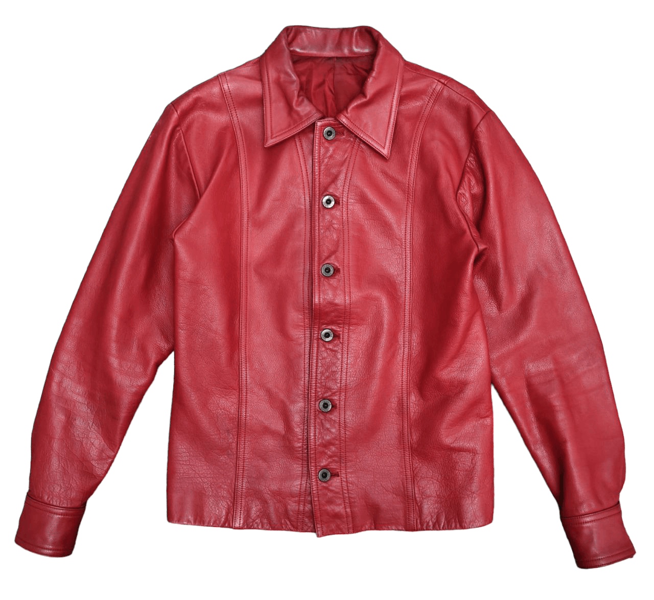 Rare 5351 Pour Les Hommes Red Leather Jacket