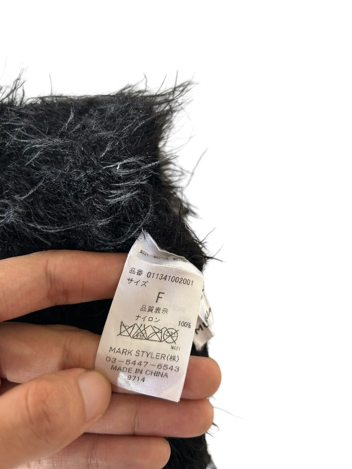 14th Addiction Murua Punk Bondage style Mohair Fur Mohawk Beanie Hats Size ONE SIZE - 6 Thumbnail