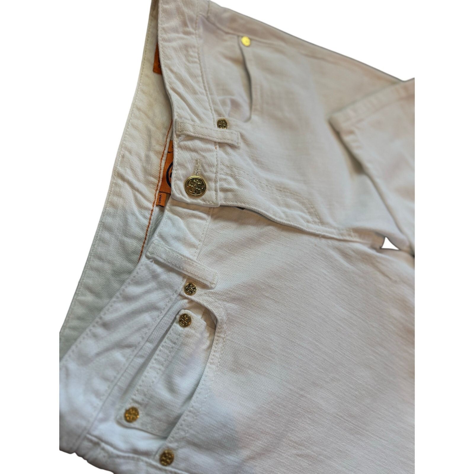 Tory Burch Tory Burch Super Skinny White Jeans - 28 Size 28" / US 6 / IT 42 - 7 Thumbnail
