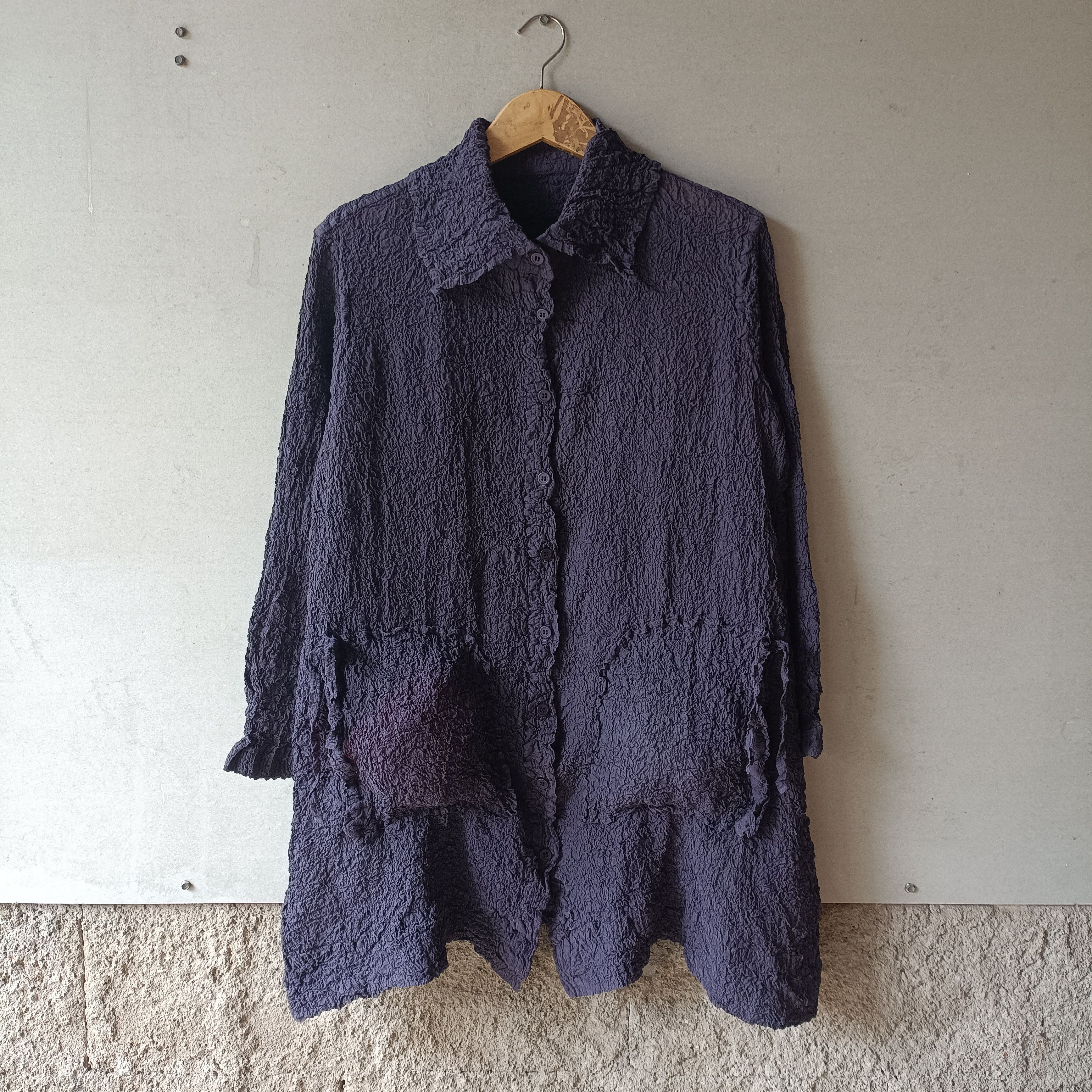 Issey Miyake Me Issey Miyake Cauli Flower Wrinkle Button Size L / US 10 / IT 46 - 1 Thumbnail