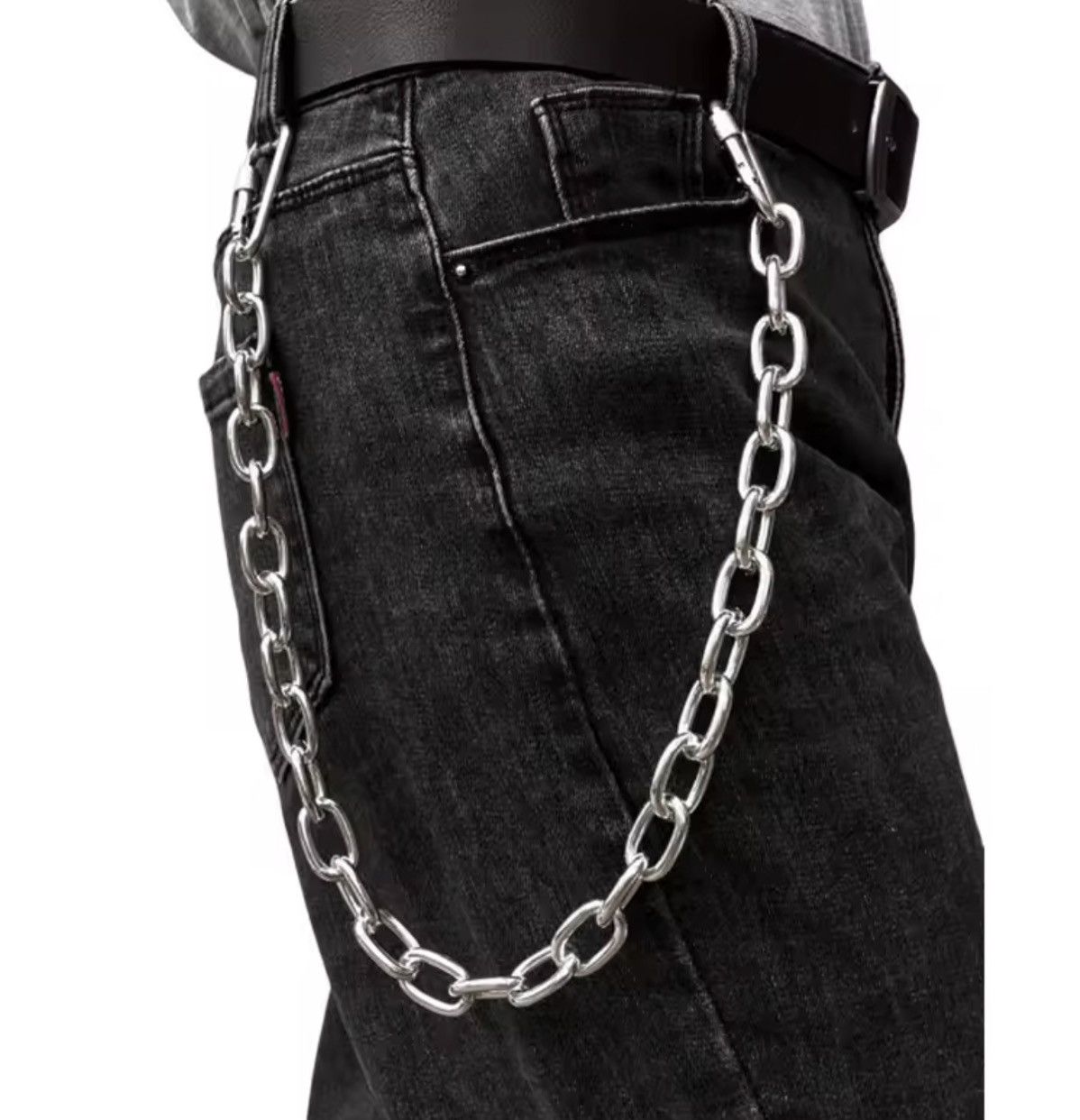 Jewelry Heavy Duty Multi-Link Carabiner Pants Wallet Chain Size ONE SIZE - 1 Thumbnail