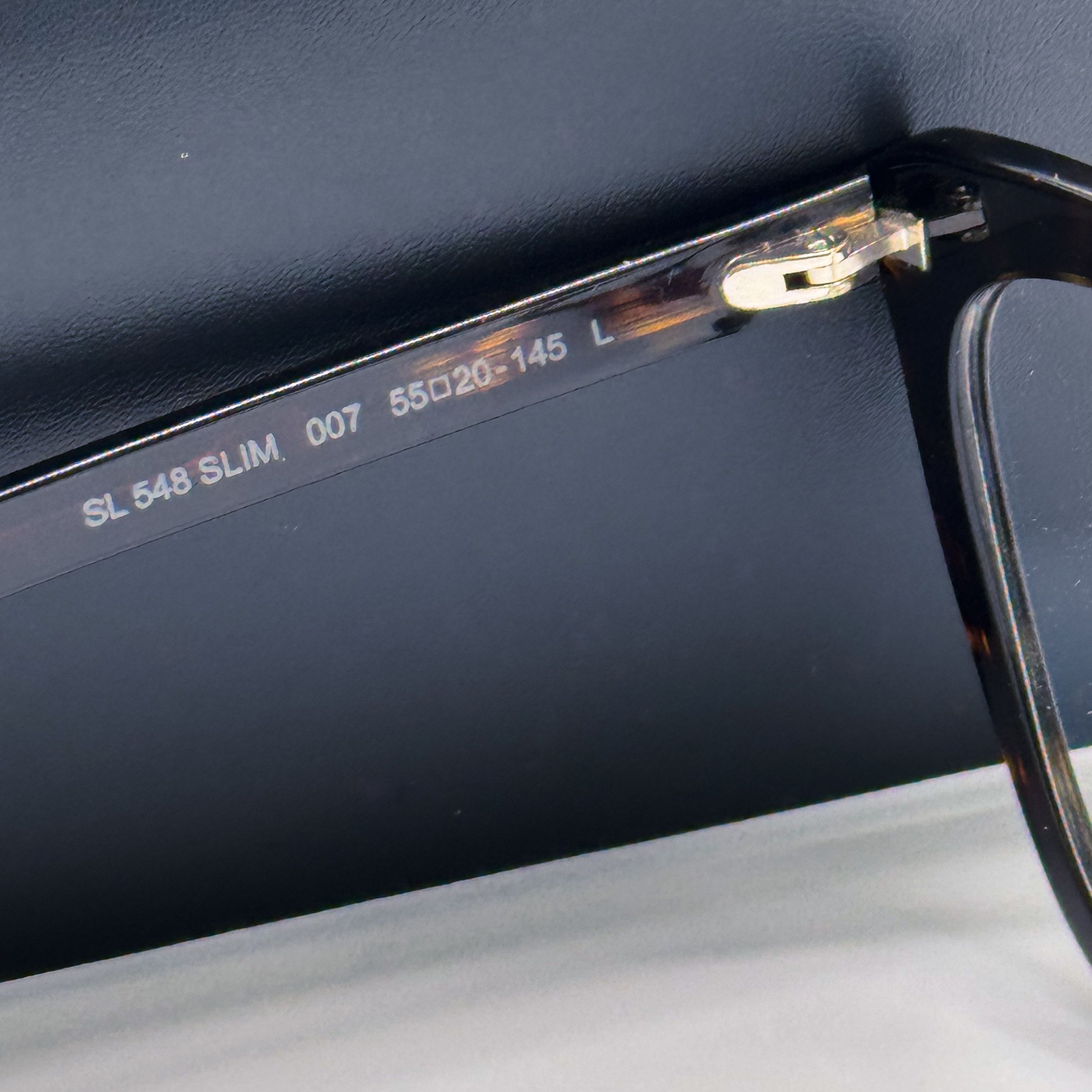 Yves Saint Laurent NEW SAINT LAURENT SL 548 SLIM 007 HAVANA WOMEN EYEGLASSES Size ONE SIZE - 7 Thumbnail