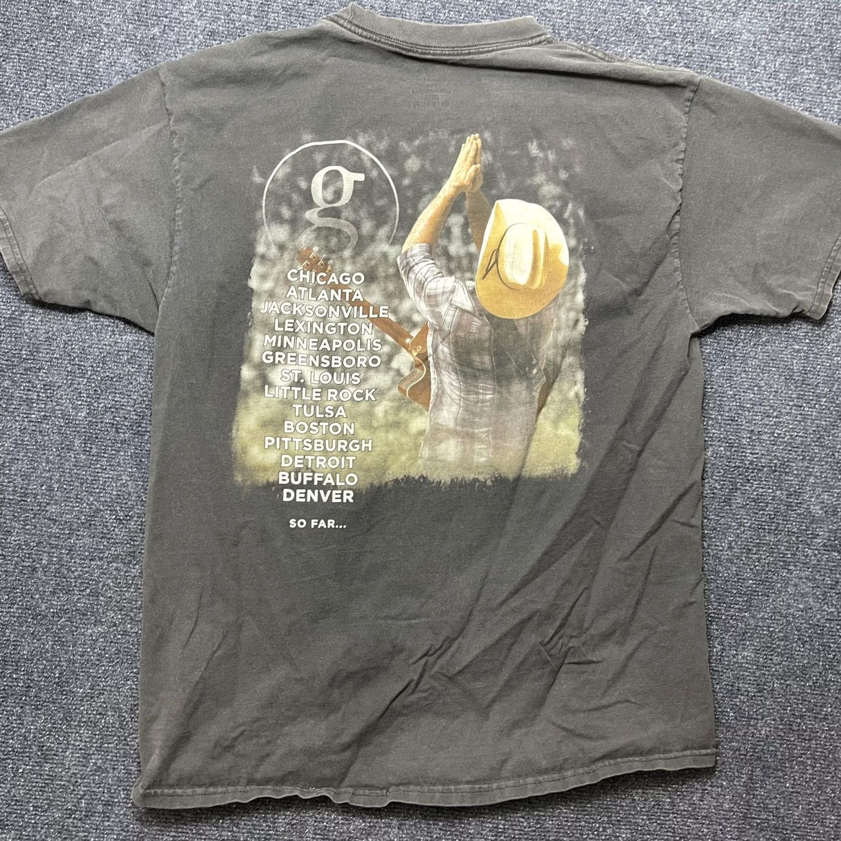Hanes Garth Brooks Shirt Mens Large Black World Tour Concert Tee T-Shirt Size US L / EU 52-54 / 3 - 4 Thumbnail