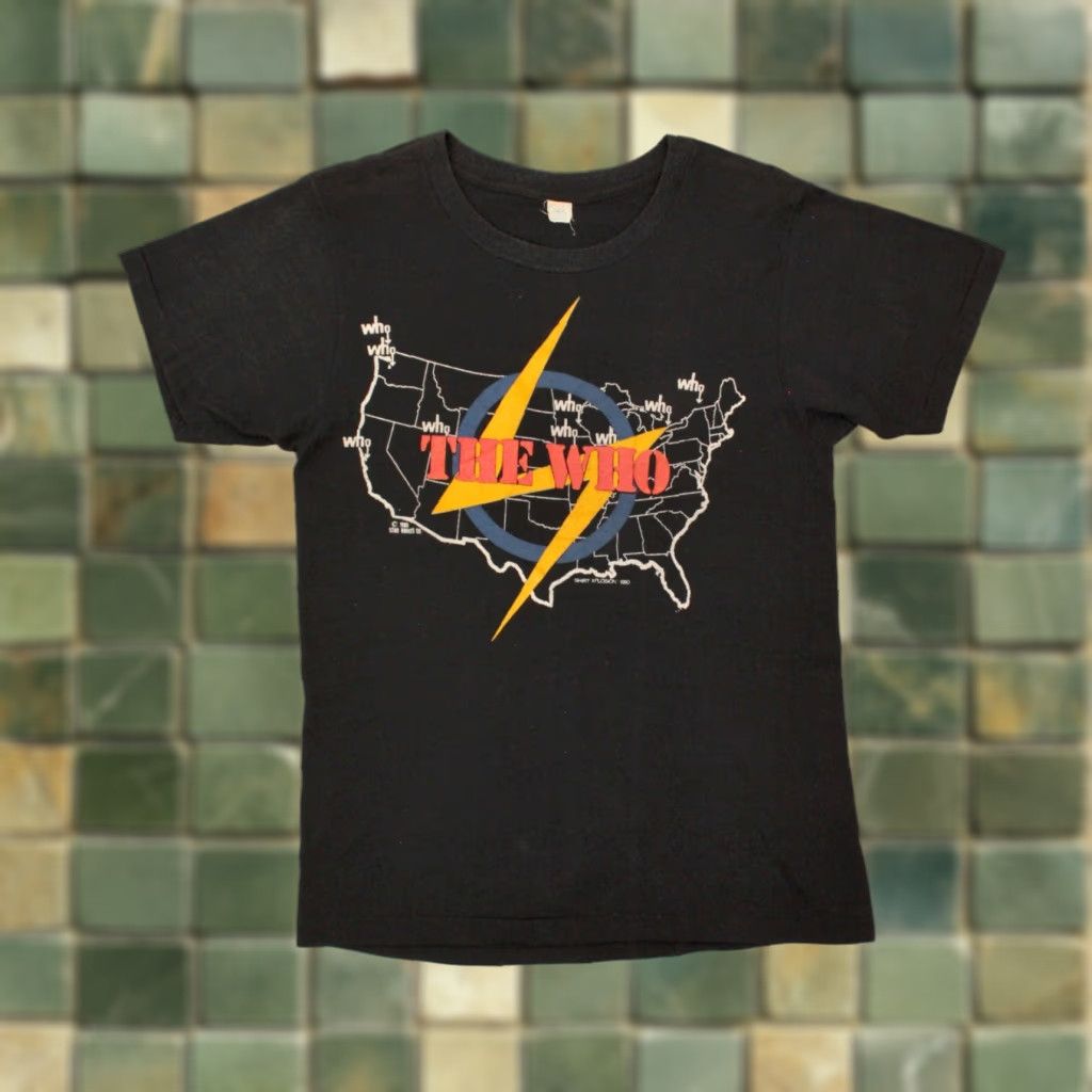 Vintage MEN'S VTG 80s The Who Band TShirt Sz S/M 1980s T-shirt Black 80s The Who Mens Shirt Graphic Tee Vintage Size S/M Decade 1980s Concert Size US S / EU 44-46 / 1 - 1 Thumbnail