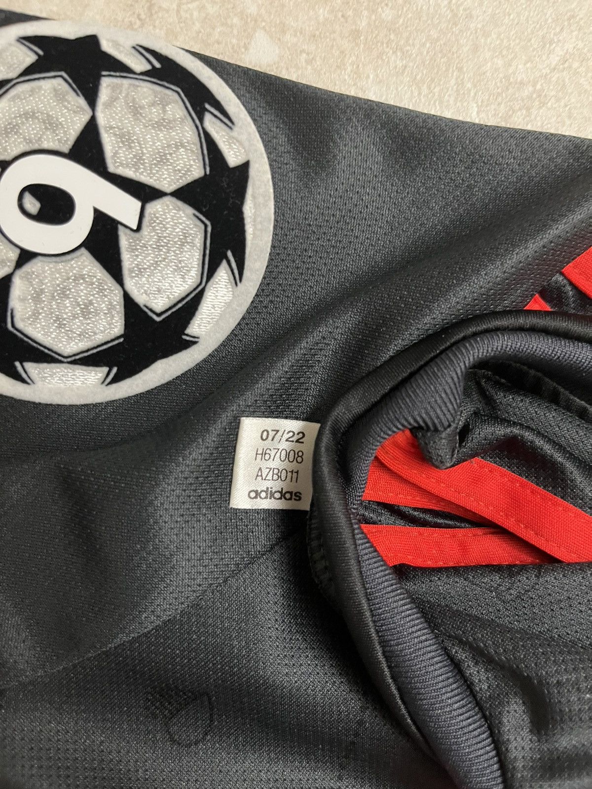 Adidas Bayern Munich 2022/23 Third kit Black and red Size US S / EU 44-46 / 1 - 8 Thumbnail