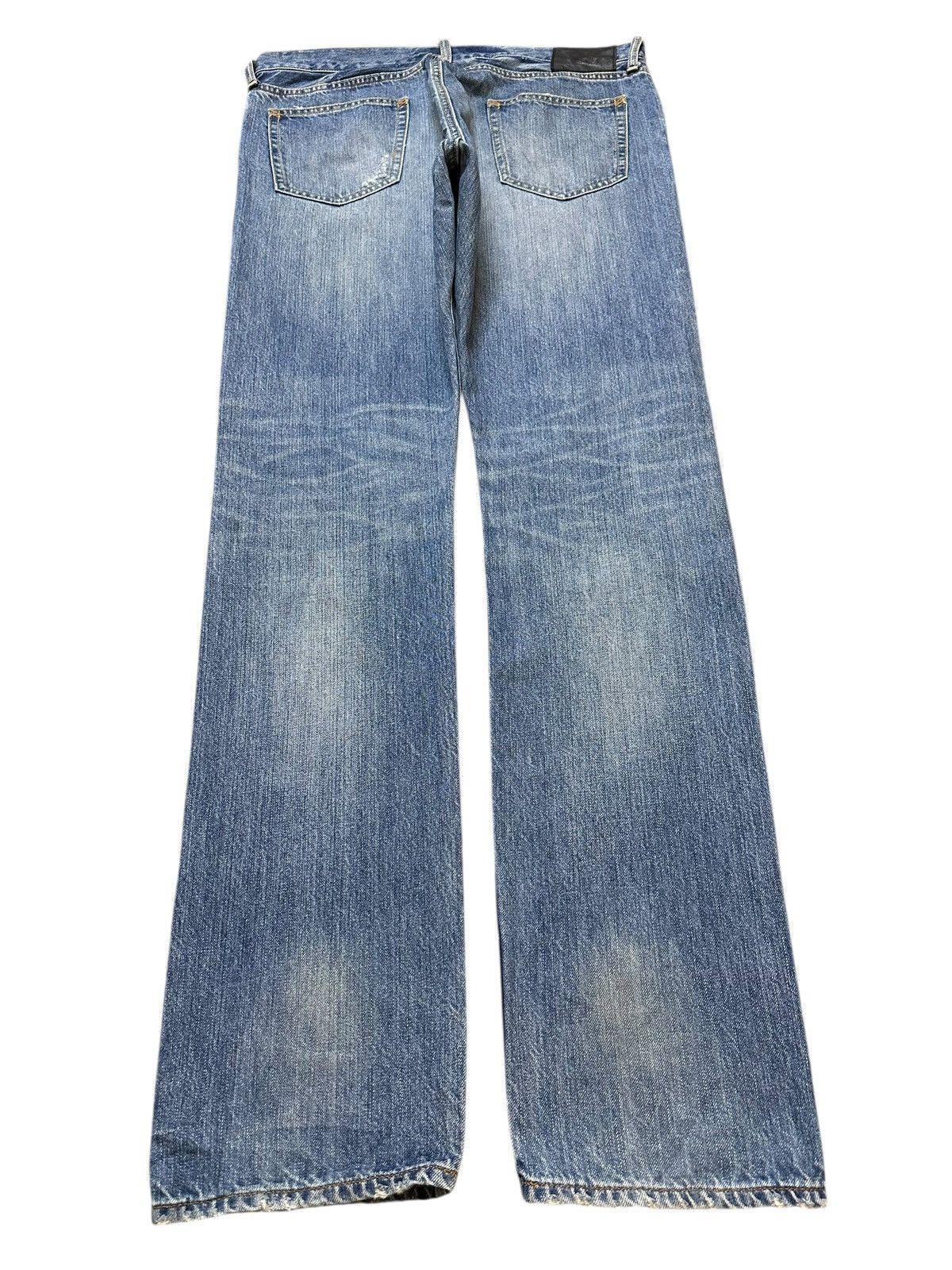 14th Addiction Vintage Japanese Brand Blue Faded Wash Distressed Jeans Size US 34 / EU 50 - 2 Thumbnail