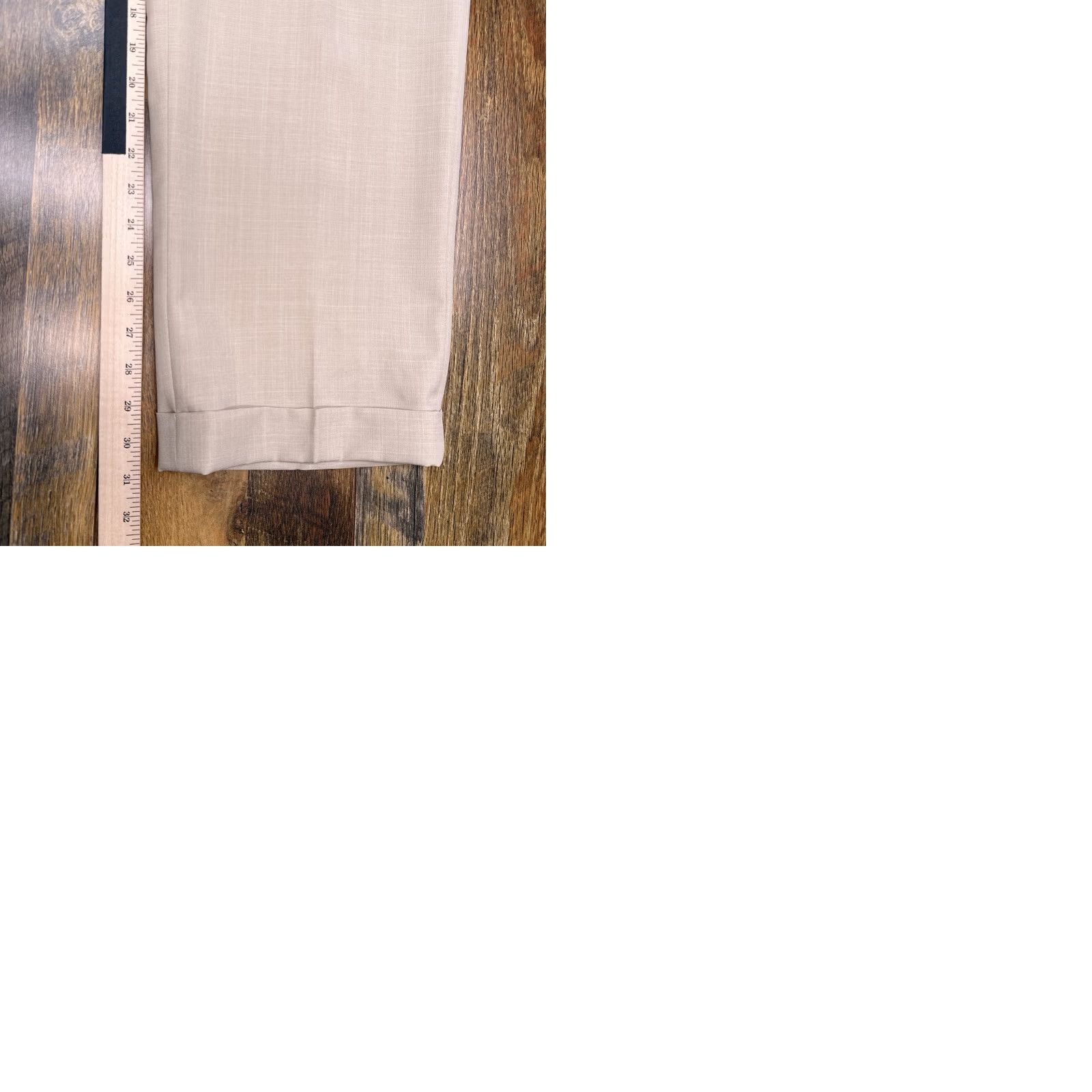 Stafford Stafford Suit 2 Piece Long Tan Pleated Notch Lapel Single-Breasted 46 Chest 48 36 Skinny? Size 46R - 12 Thumbnail