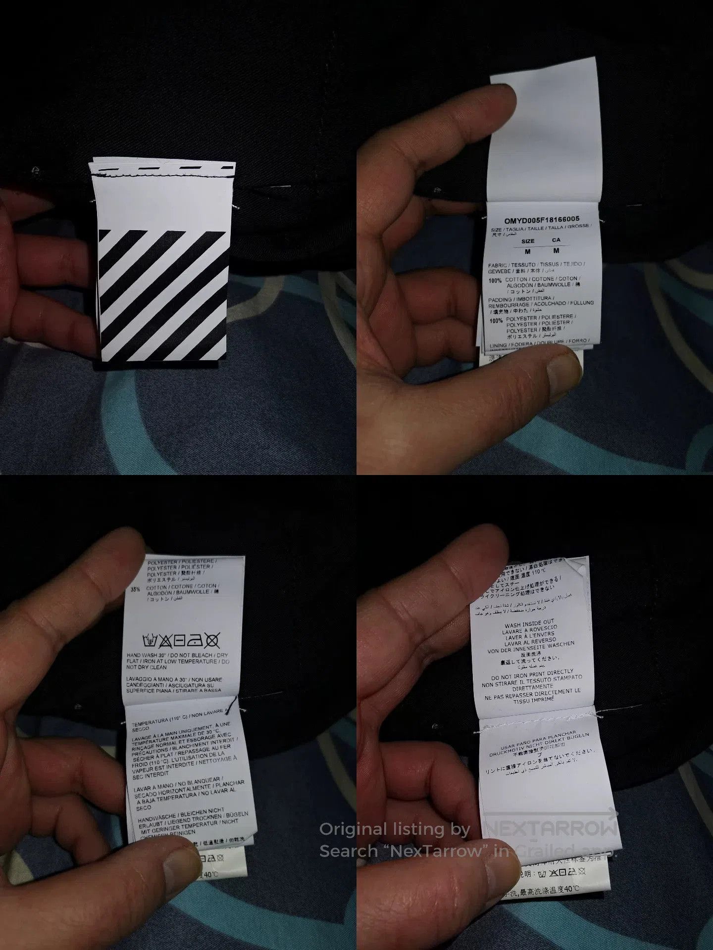 Off-White offwhite oversized cotton jacket with gradient design. Size US M / EU 48-50 / 2 - 9 Thumbnail
