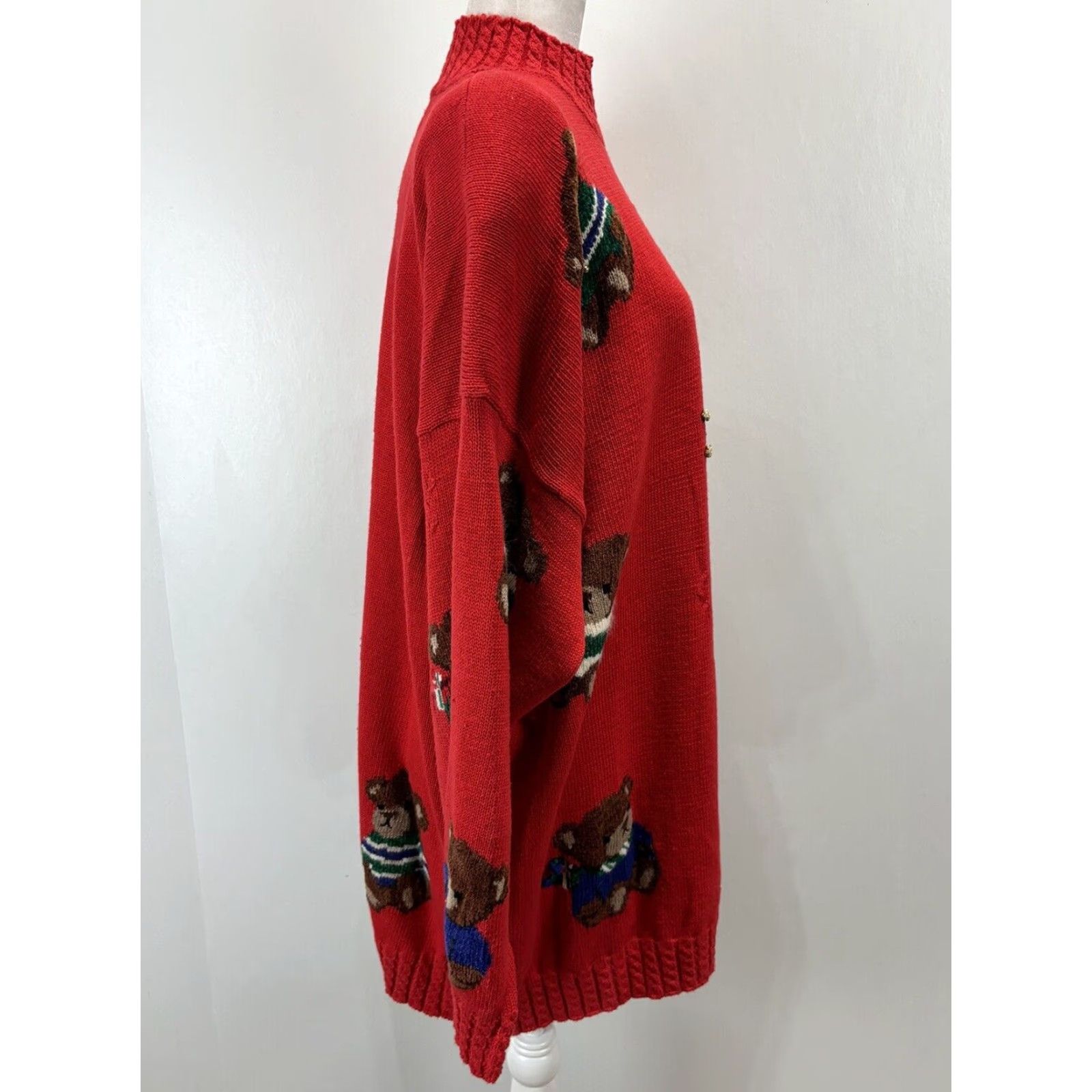 Vintage VINTAGE Marisa Christina Sweater Womens 3X Plus Red Teddy Bears 1990s Christmas 1994 Size XXL / US 16-18 / IT 52-54 - 4 Thumbnail