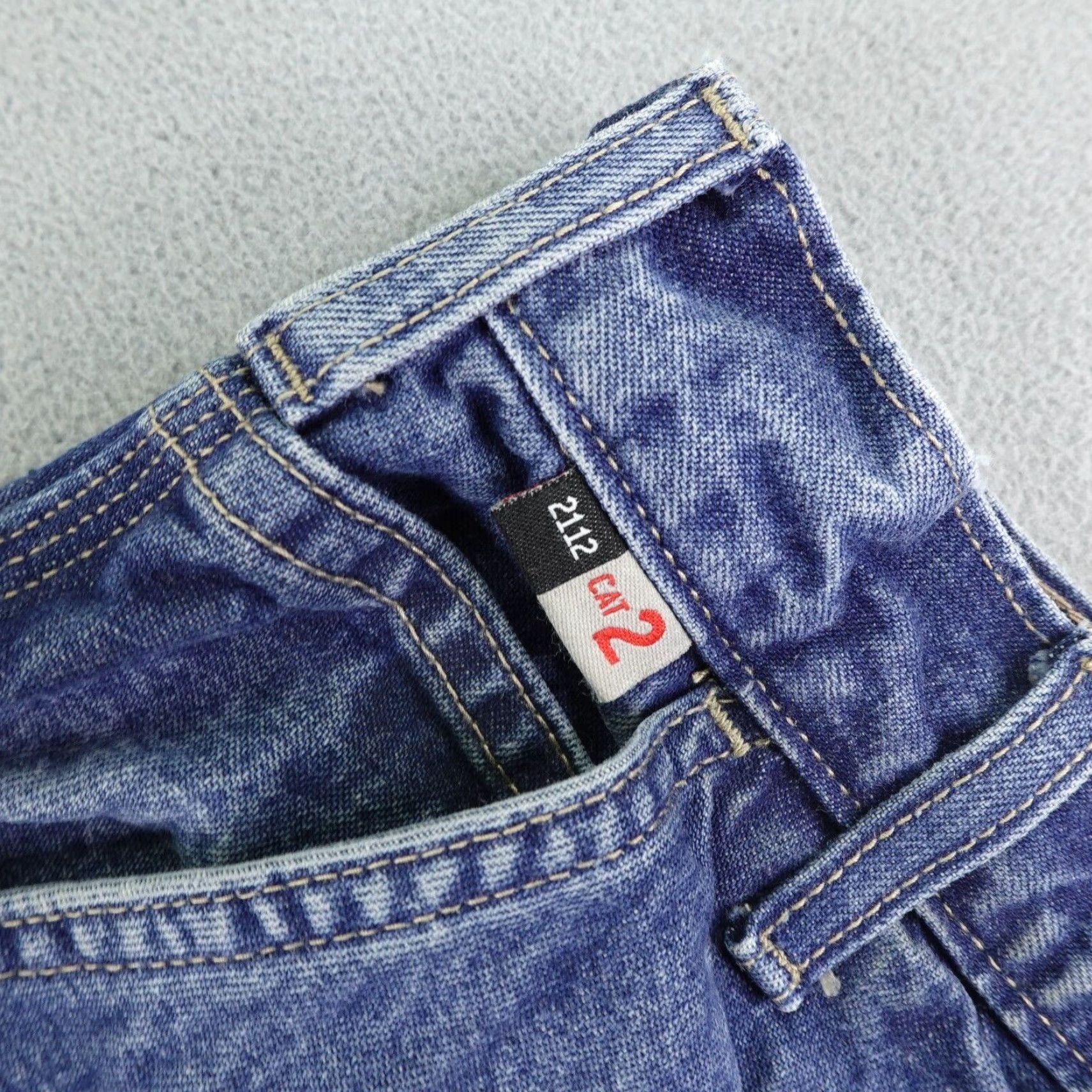 Carhartt VINTAGE Carhartt Jeans Mens 44x30 Regular Fit Flame-Resistant Denim Blue Work Pants Size US 43 - 7 Thumbnail