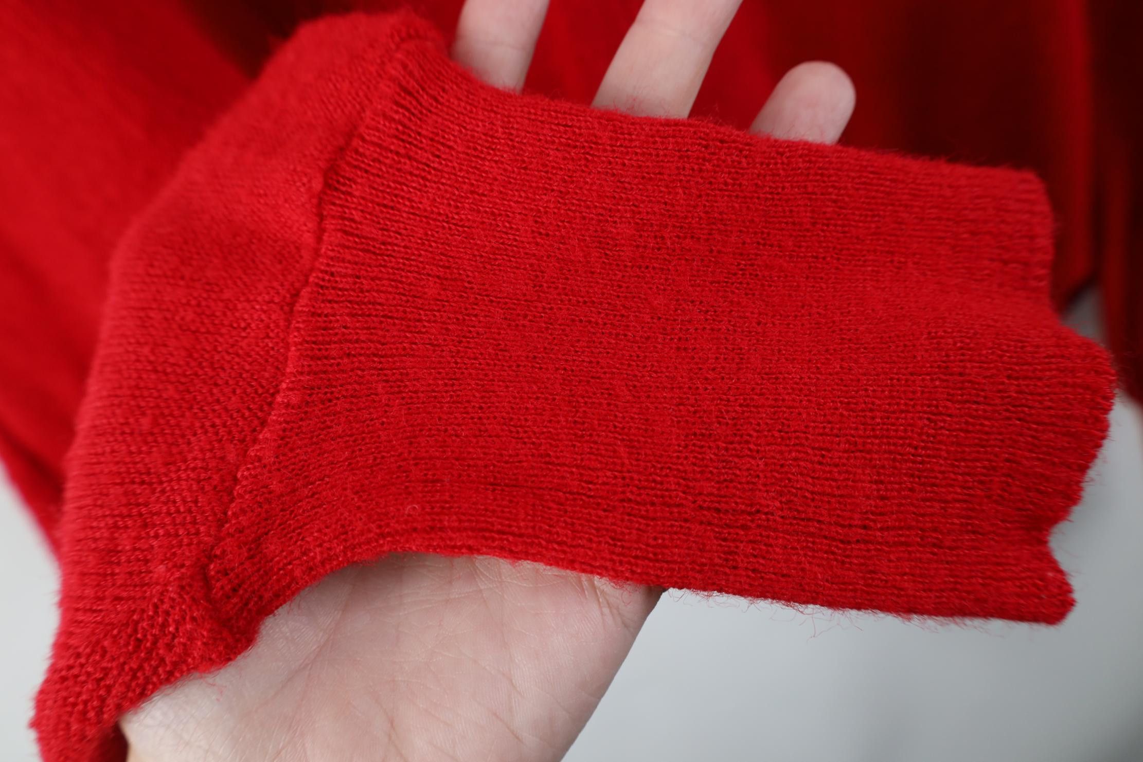 Lacoste Vintage 80s Izod Lacoste Boxy Fit Knit V-Neck Sweater Red Size US XL / EU 56 / 4 - 10 Thumbnail